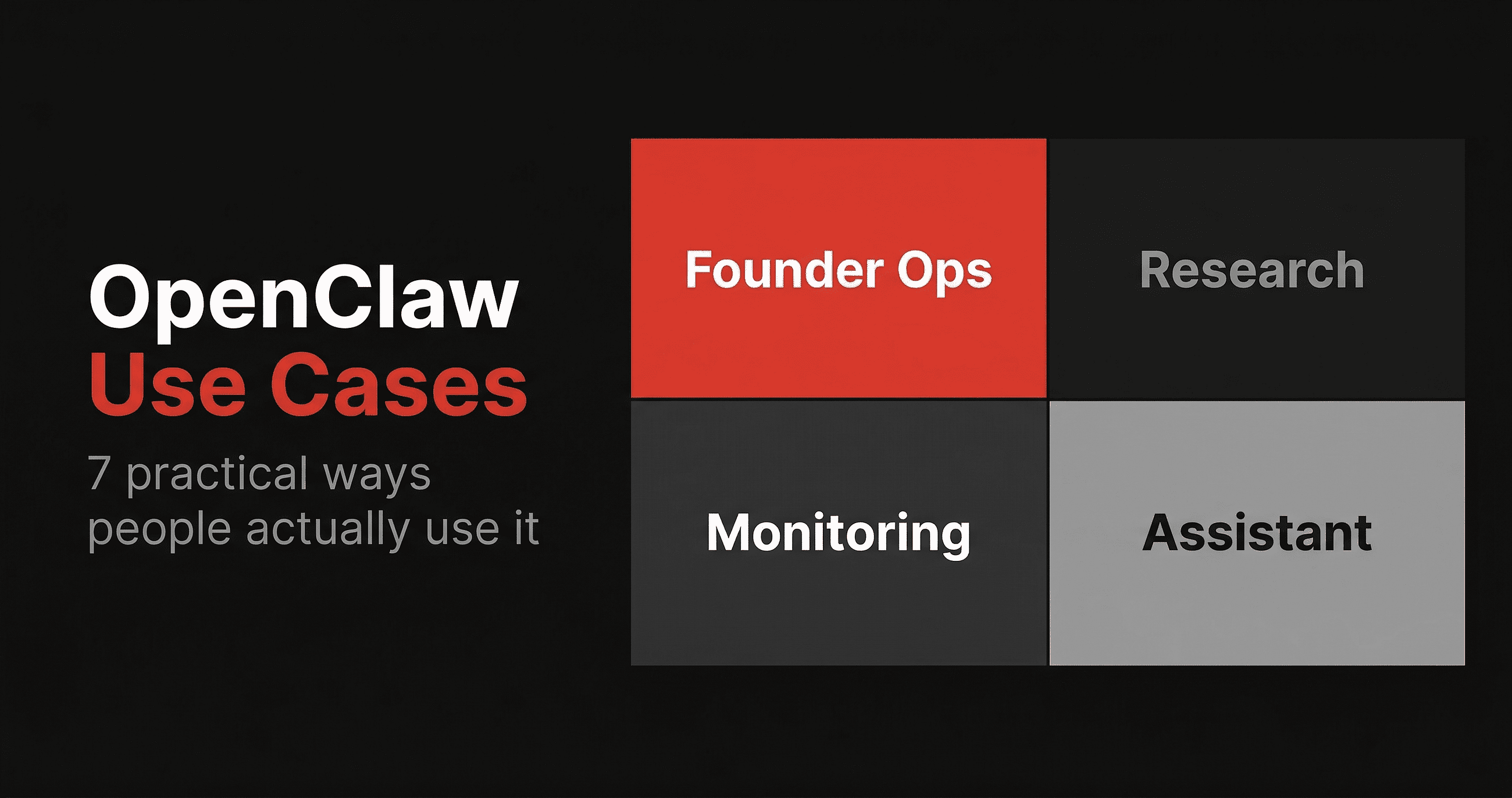 Casos de uso do OpenClaw: 7 maneiras práticas pelas quais as pessoas realmente o utilizam.