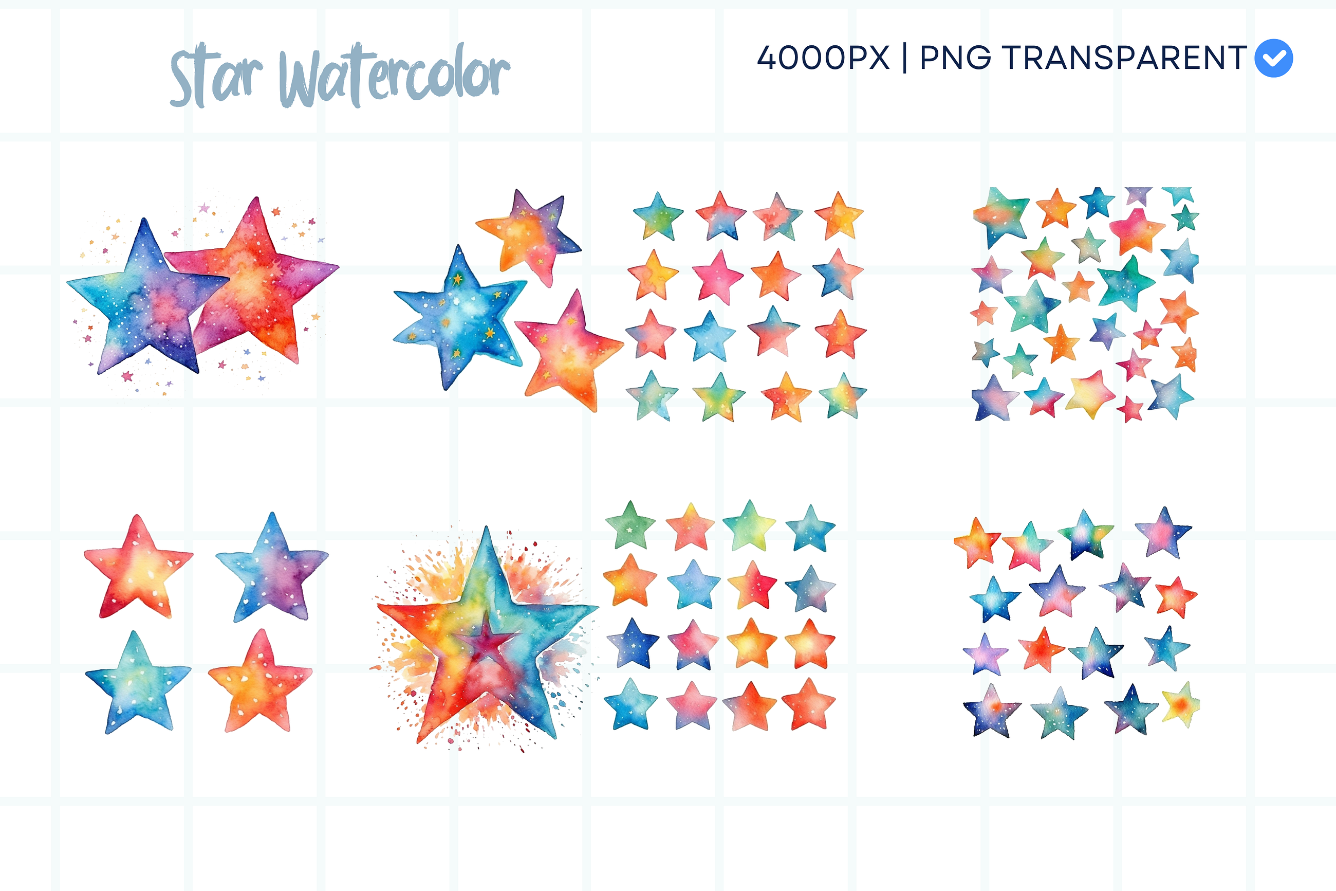 Star PNG Elements Clipart Graphic Free Download