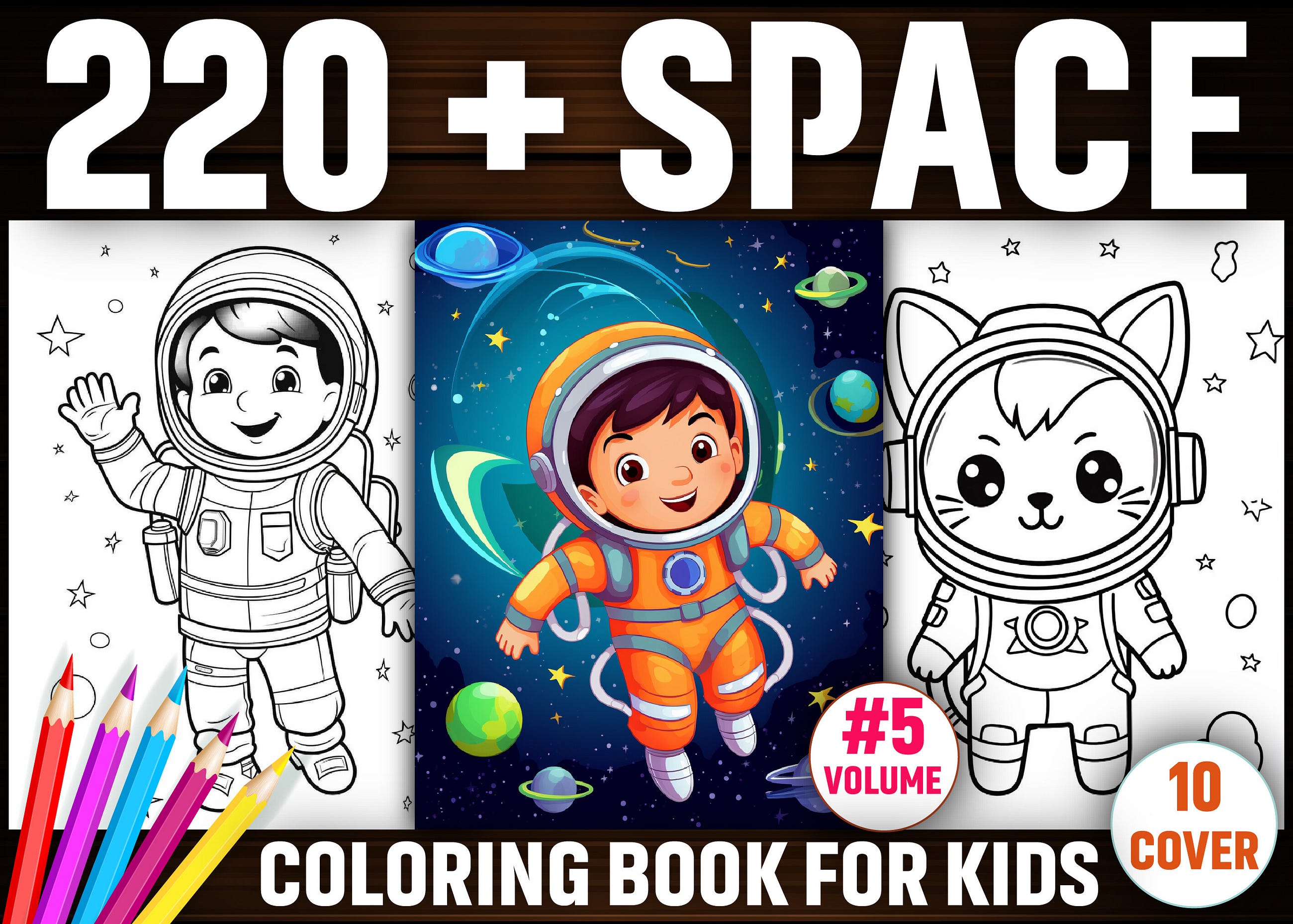 200+ Space Coloring Pages for Kids — KDP (Kids Coloring Pages)