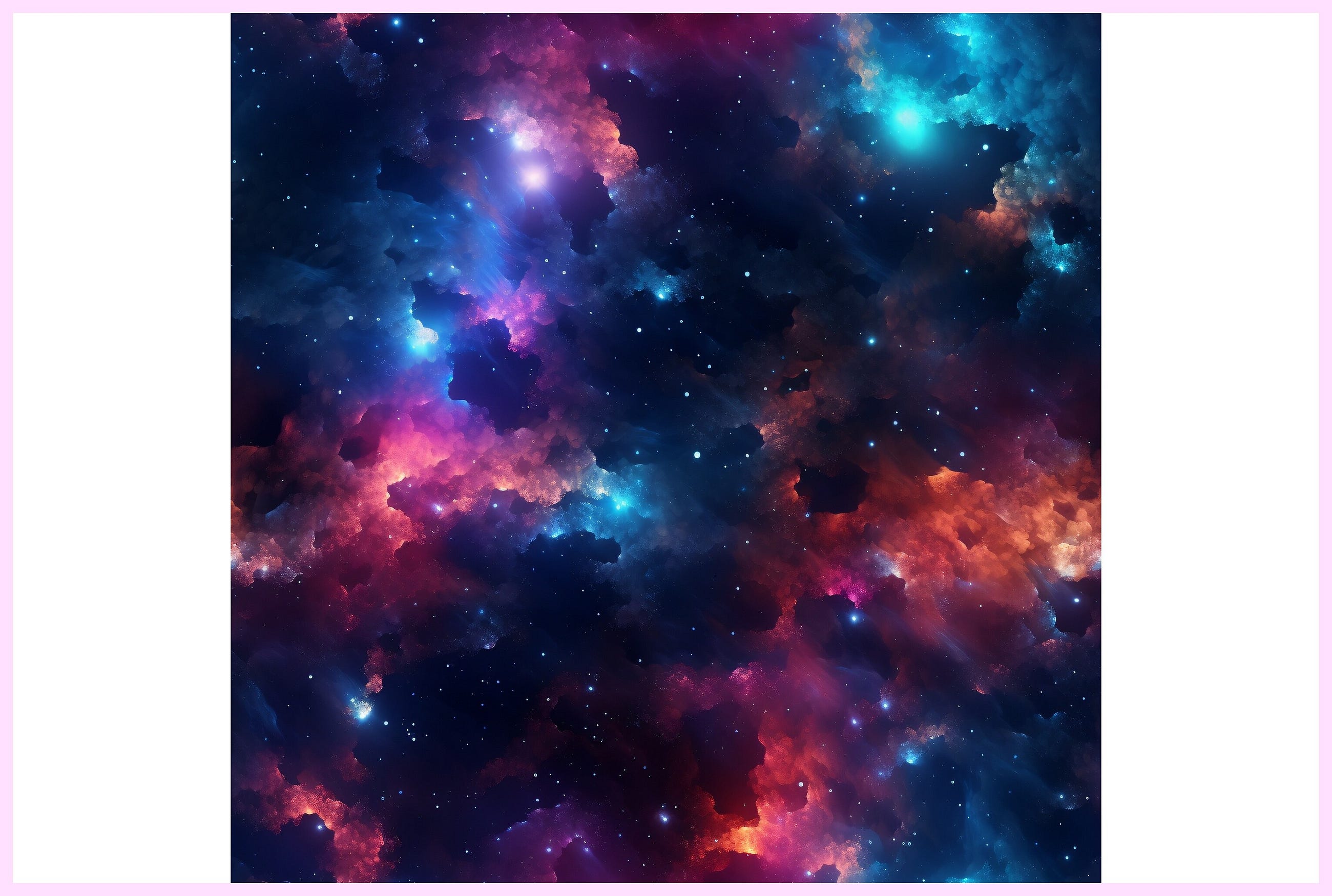 Space Texture Seamless Pattern Free Download