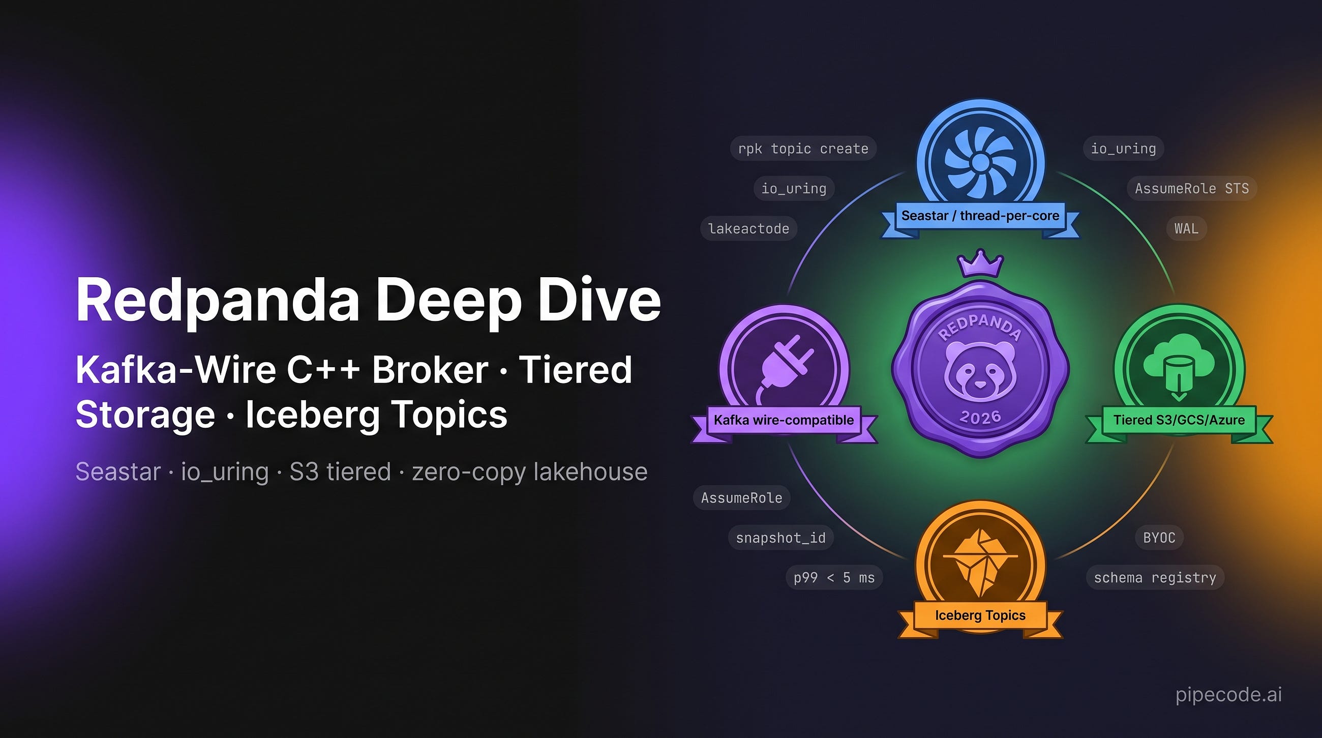 Redpanda Deep Dive: Kafka-Compatible C++ Broker, Tiered Storage & Iceberg Topics
