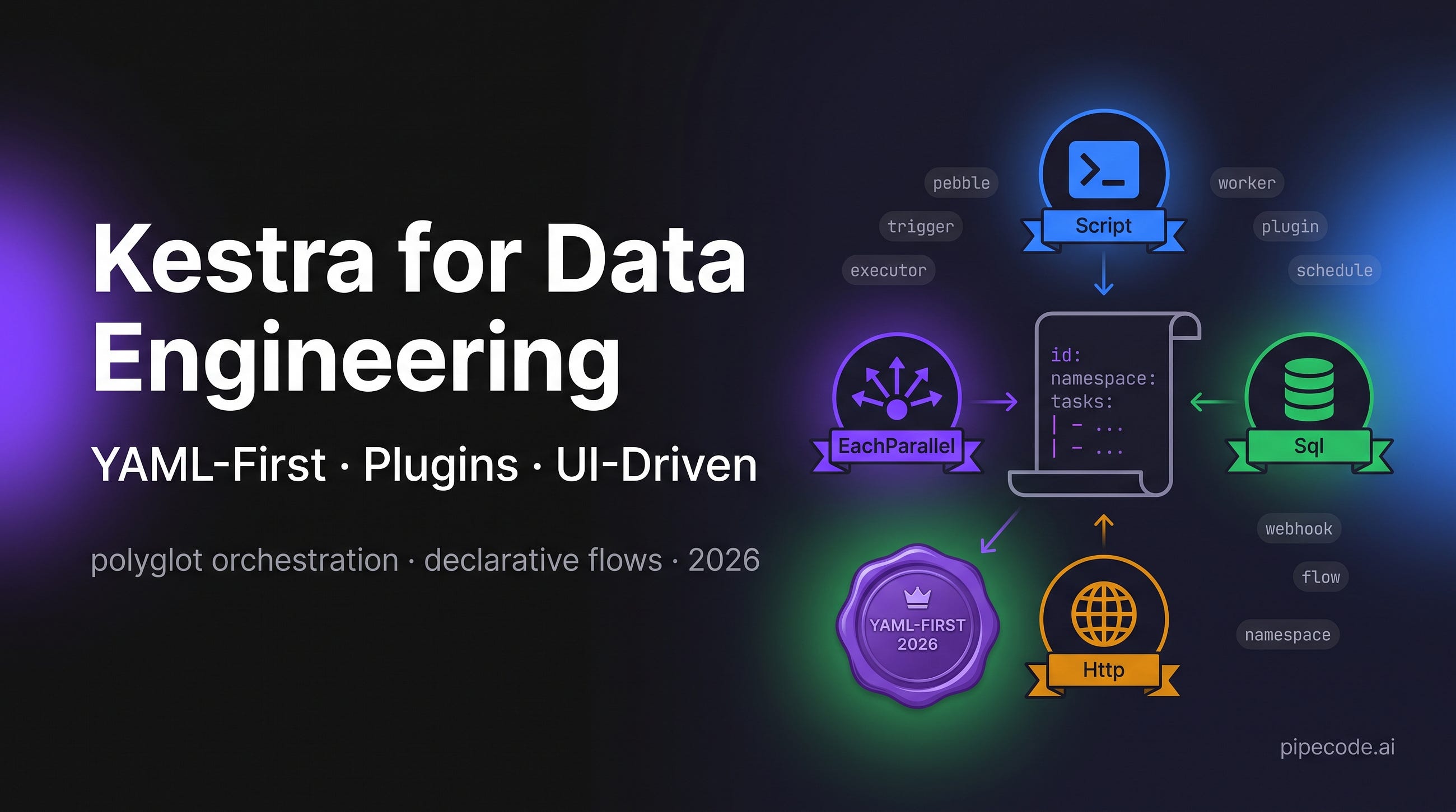 Kestra for Data Engineering: YAML-First Orchestration, Plugins & UI-Driven Workflows