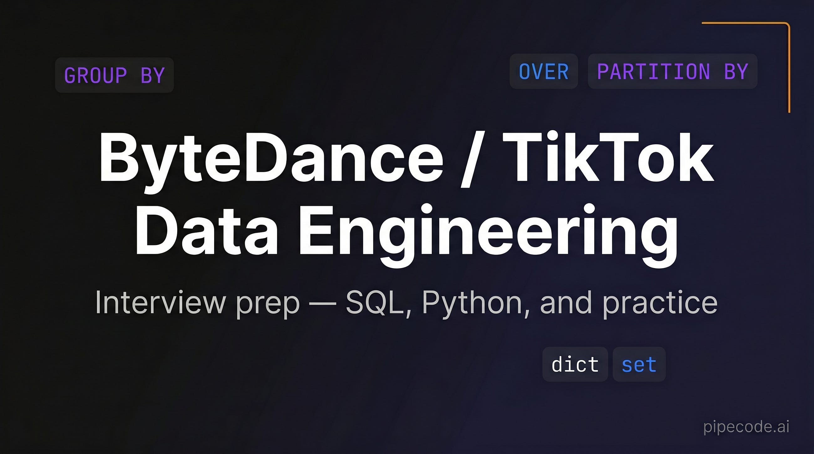ByteDance Data Engineering Interview Questions
