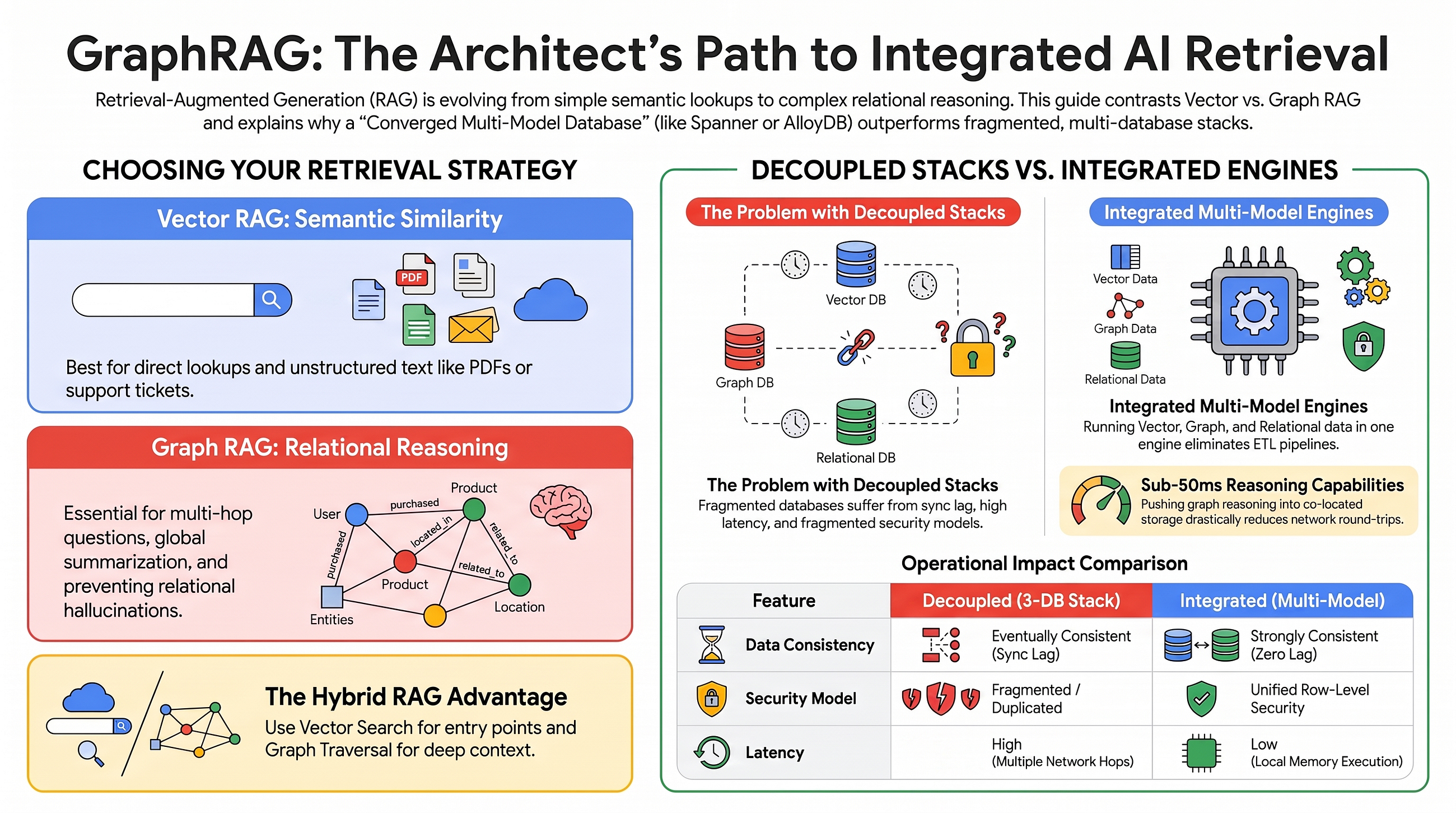 Architect’s Guide to GraphRAG: From Decoupled Stacks to Multi-Model Engines