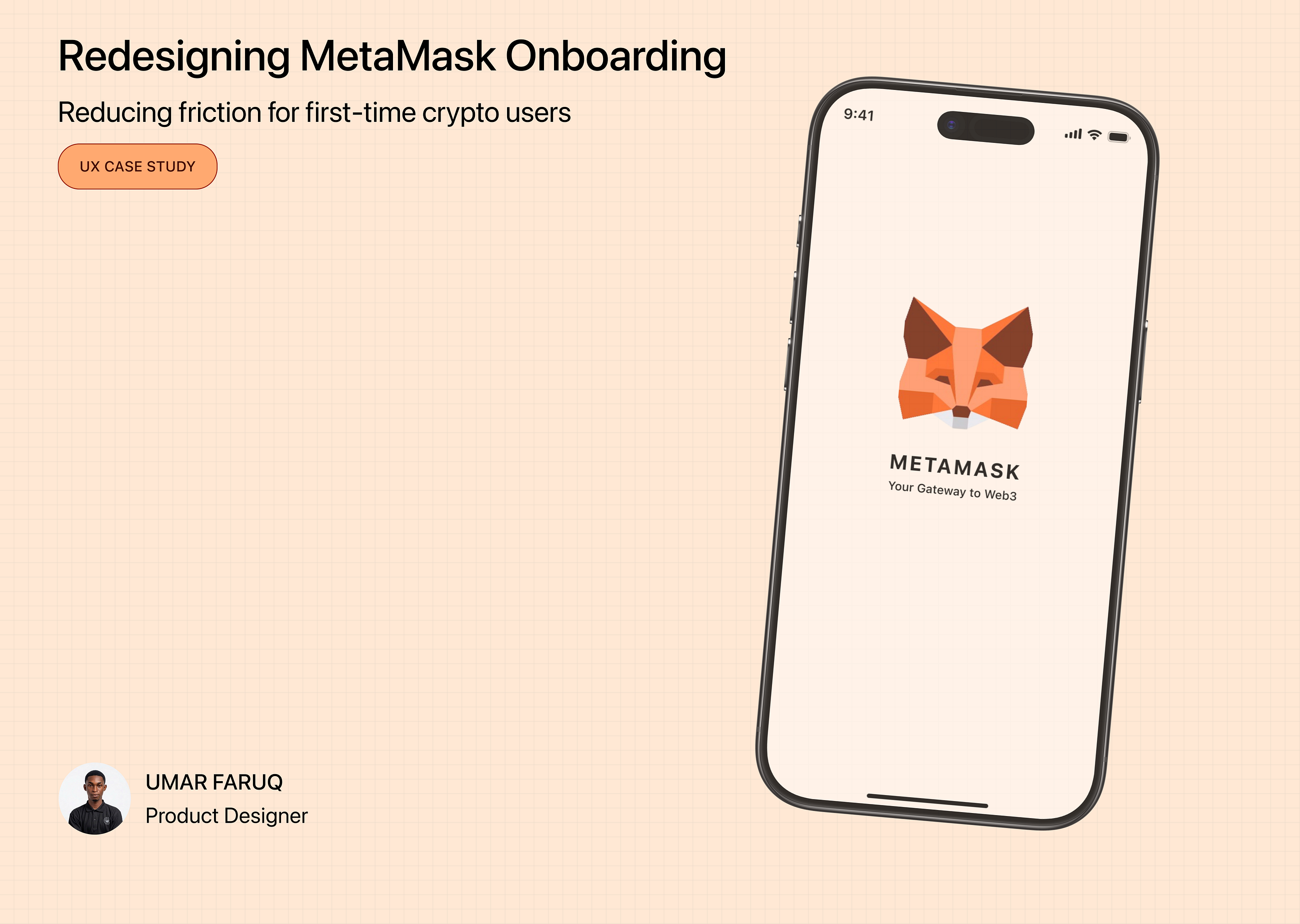 Redesigning MetaMask Onboarding.