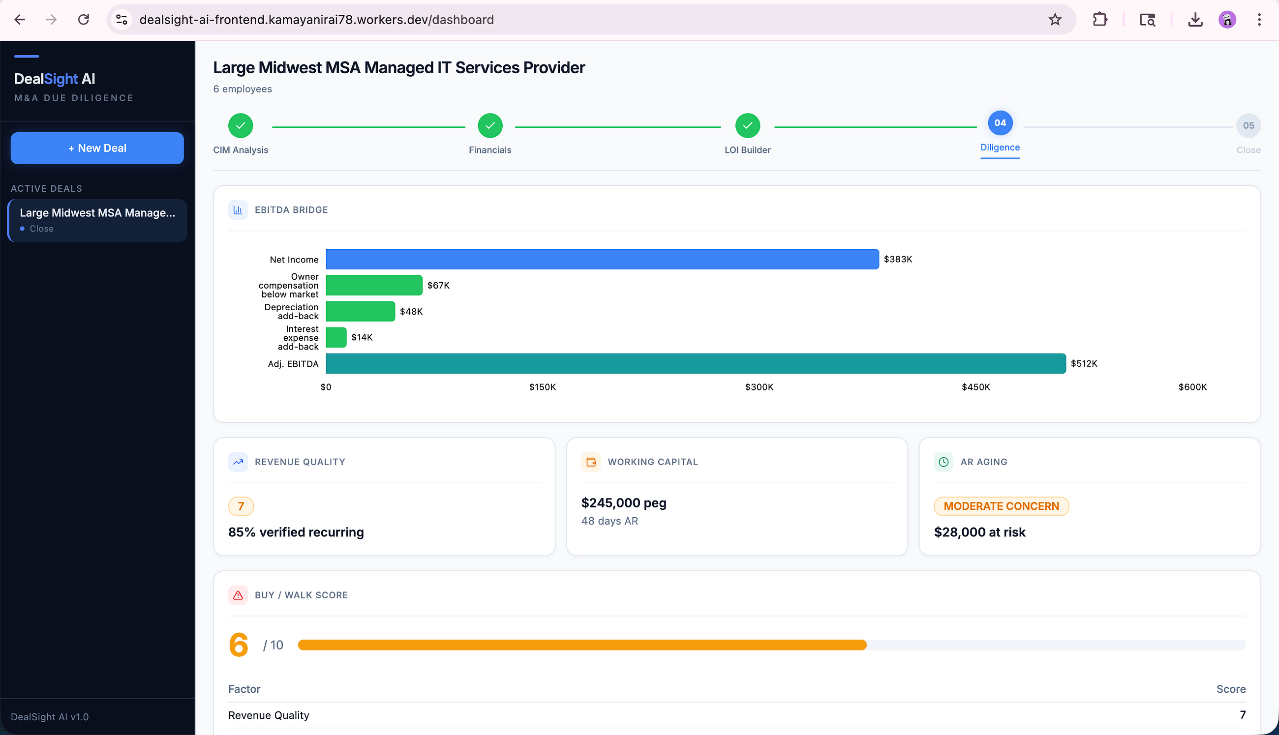 M&A Due Diligence Takes Weeks. We Built Something That Does It in Minutes.