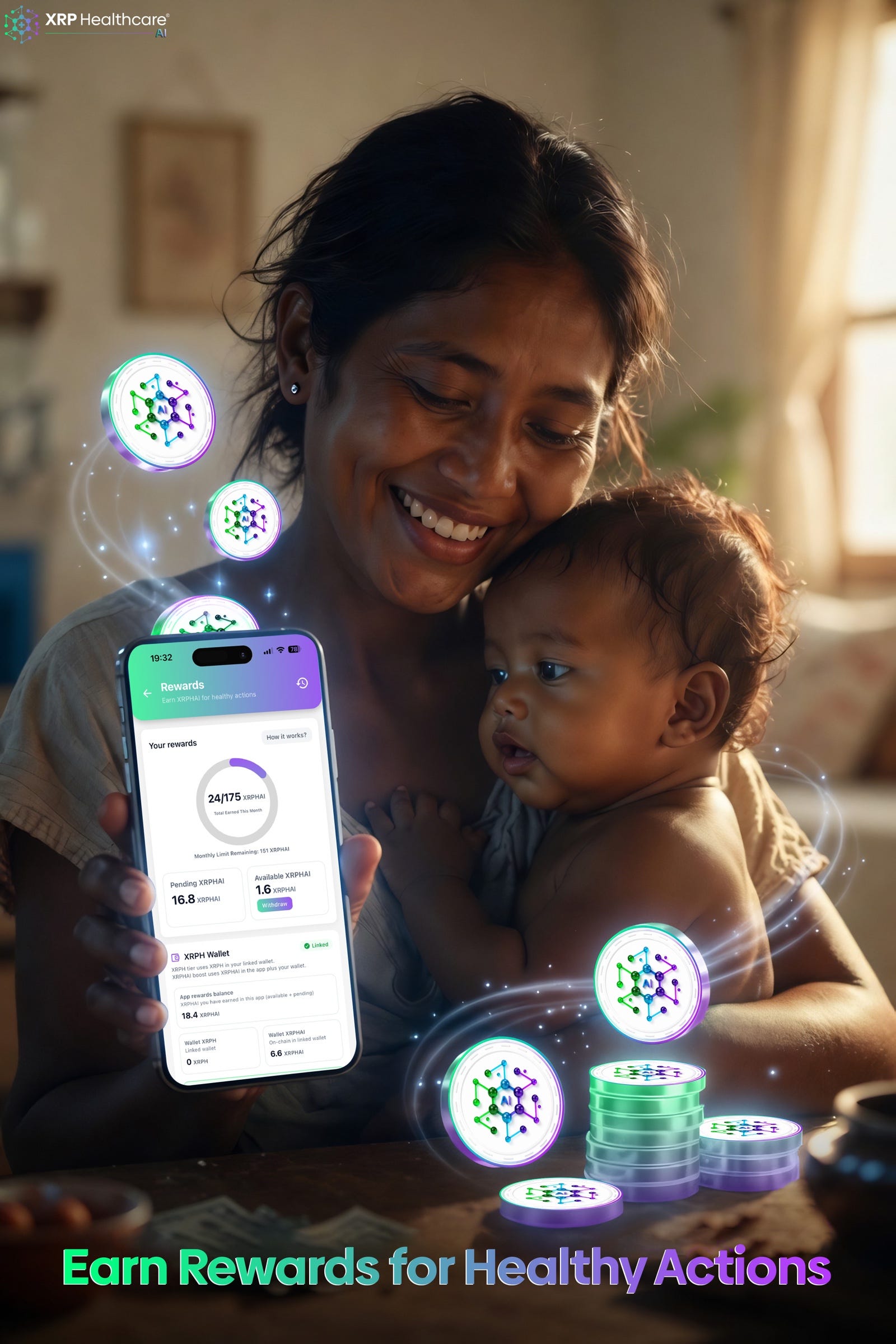 Earn Rewards for Healthy Actions: How XRPH AI Is Transforming Healthcare Access Worldwide