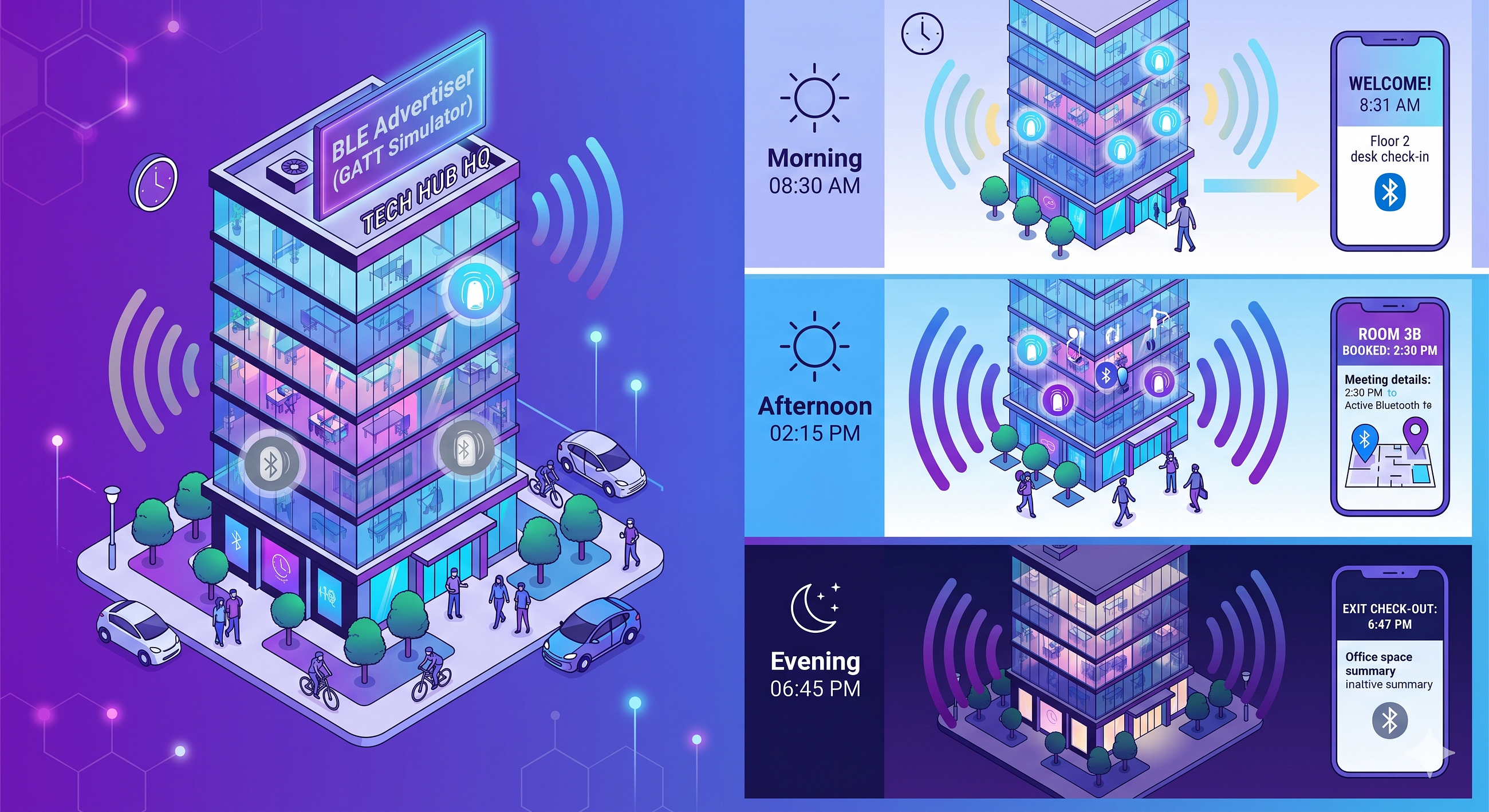 Schedule BLE Broadcasts: Time-Based Advertising for Smart Spaces