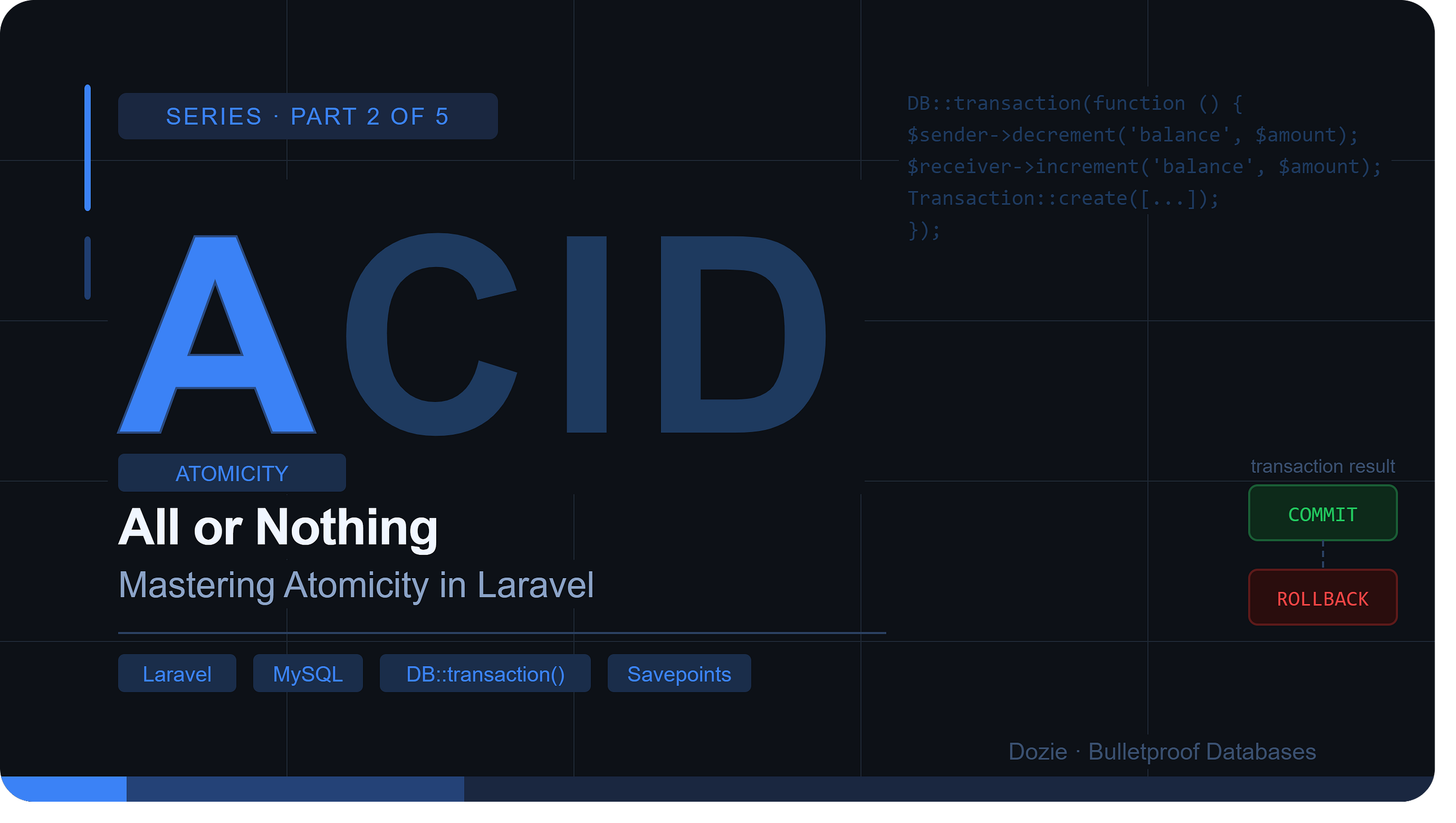 All or Nothing: Mastering Atomicity in Laravel
