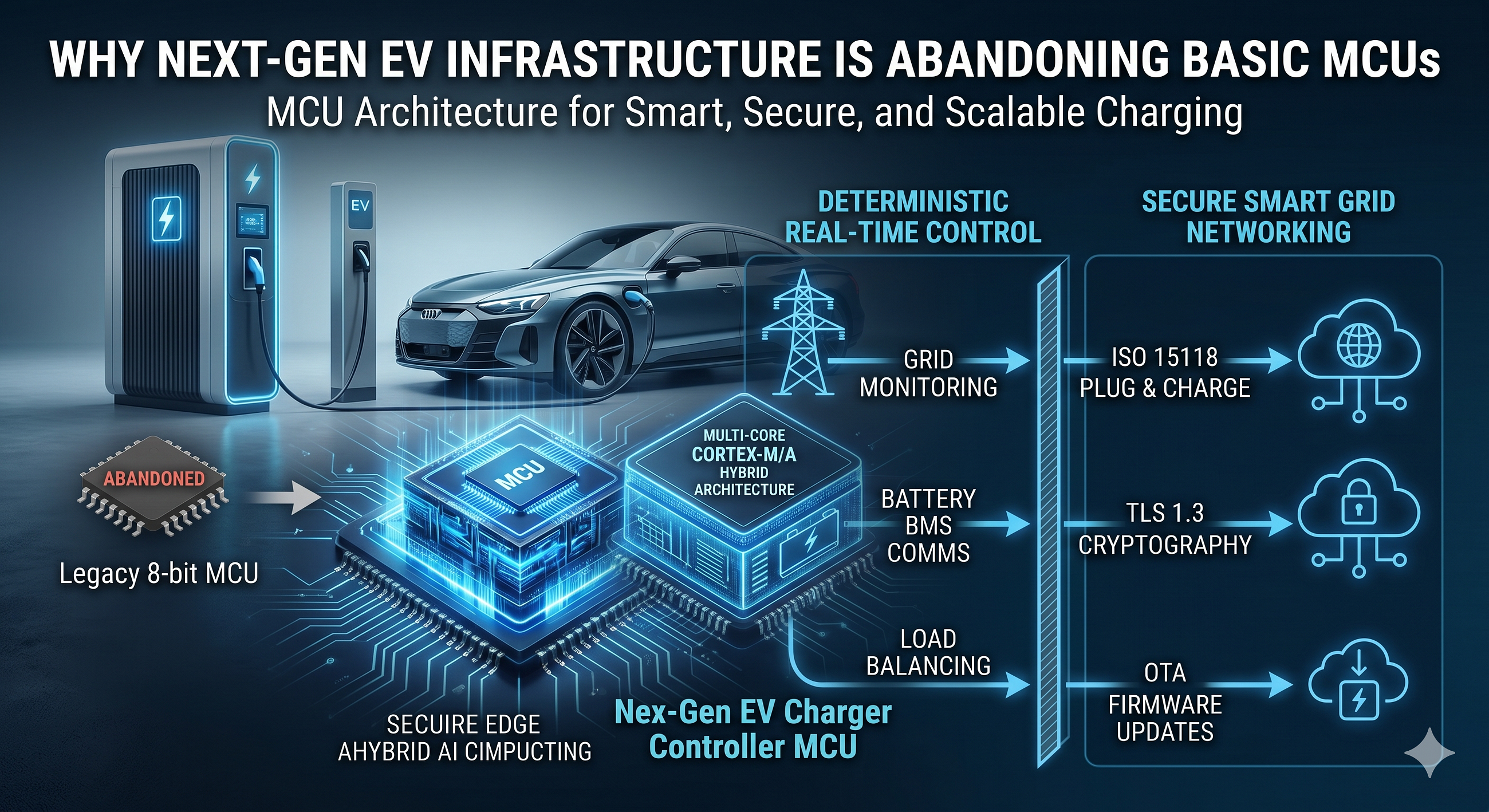 The Silicon Behind the Charge: Why Basic MCUs Are Being Abandoned in Next-Gen EV Infrastructure