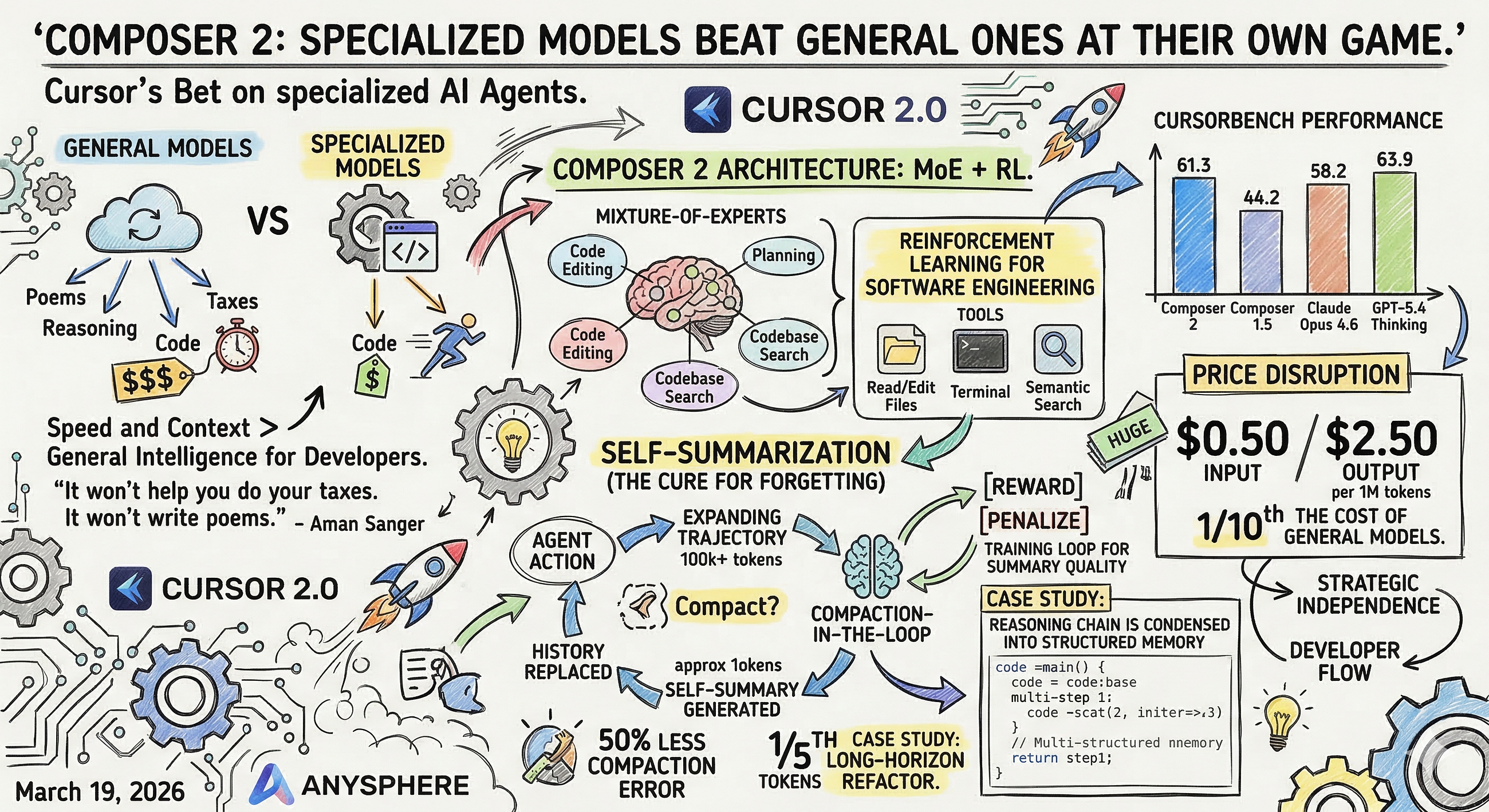 Composer 2: Cursor’s Bet That Specialized Models Beat General Ones at Their Own Game
