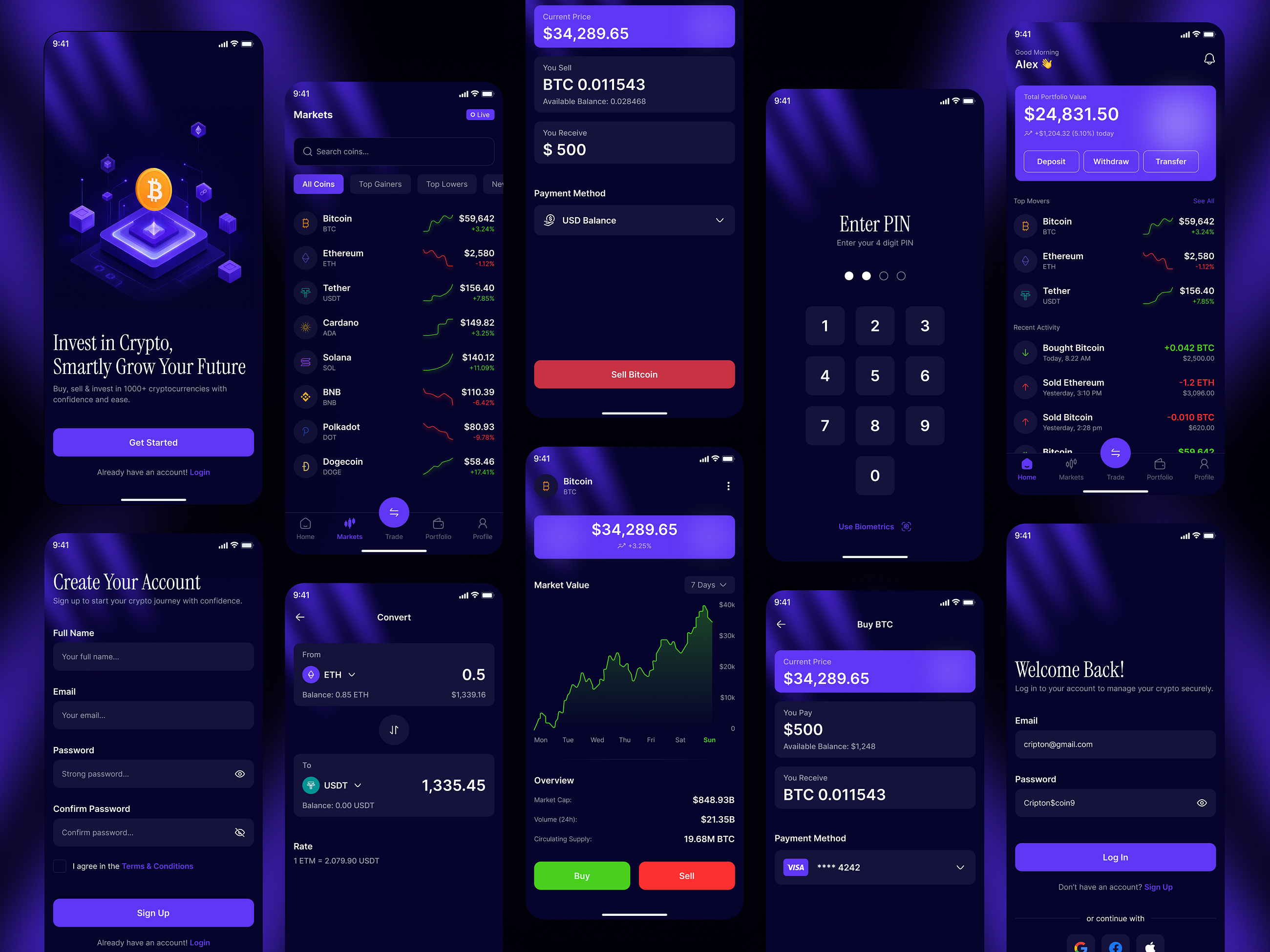 I recently designed a Crypto Investment Mobile App focused on creating a seamless, secure, and…