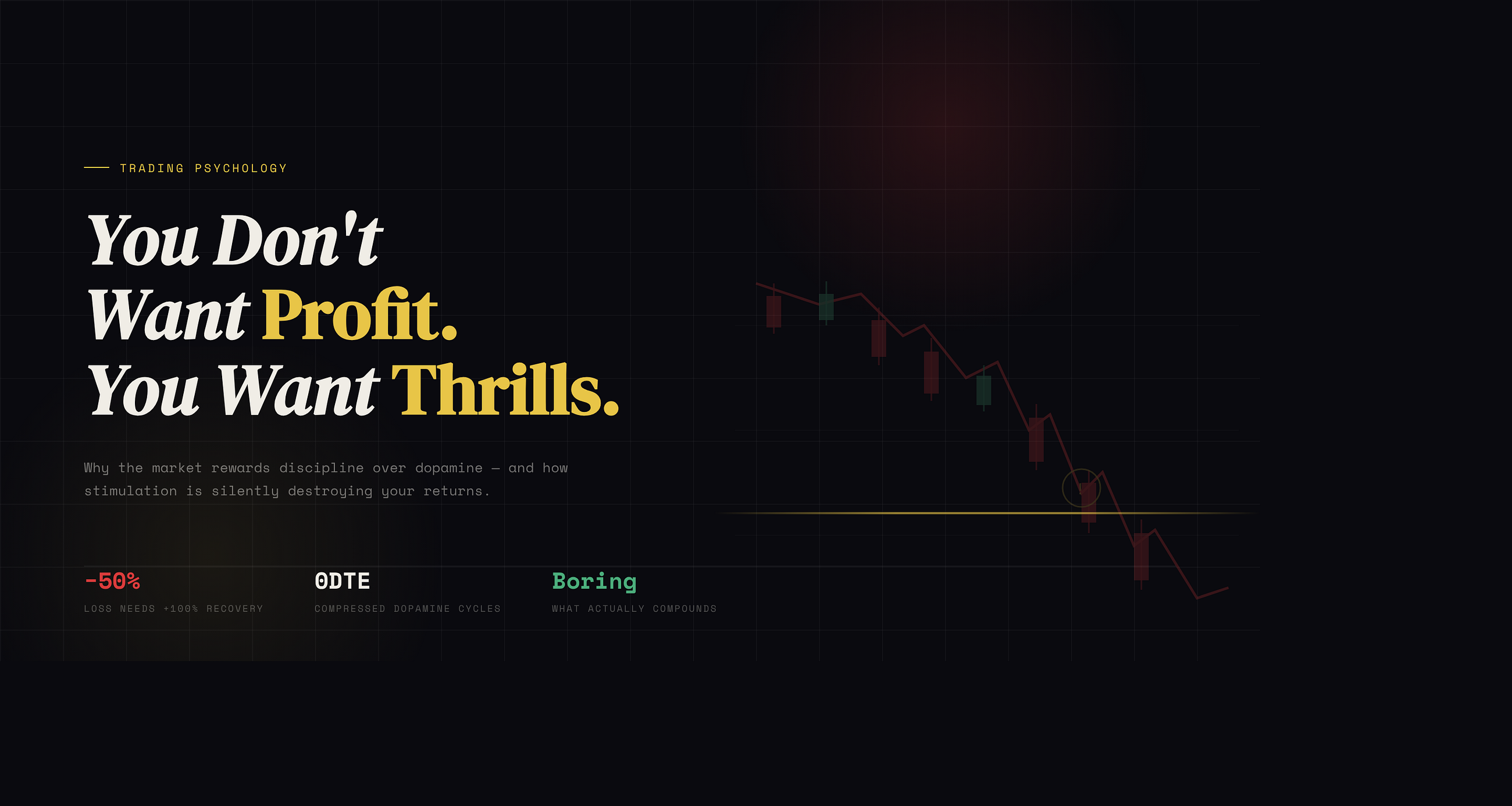 Most Traders Don’t Want Freedom. They Want Stimulation