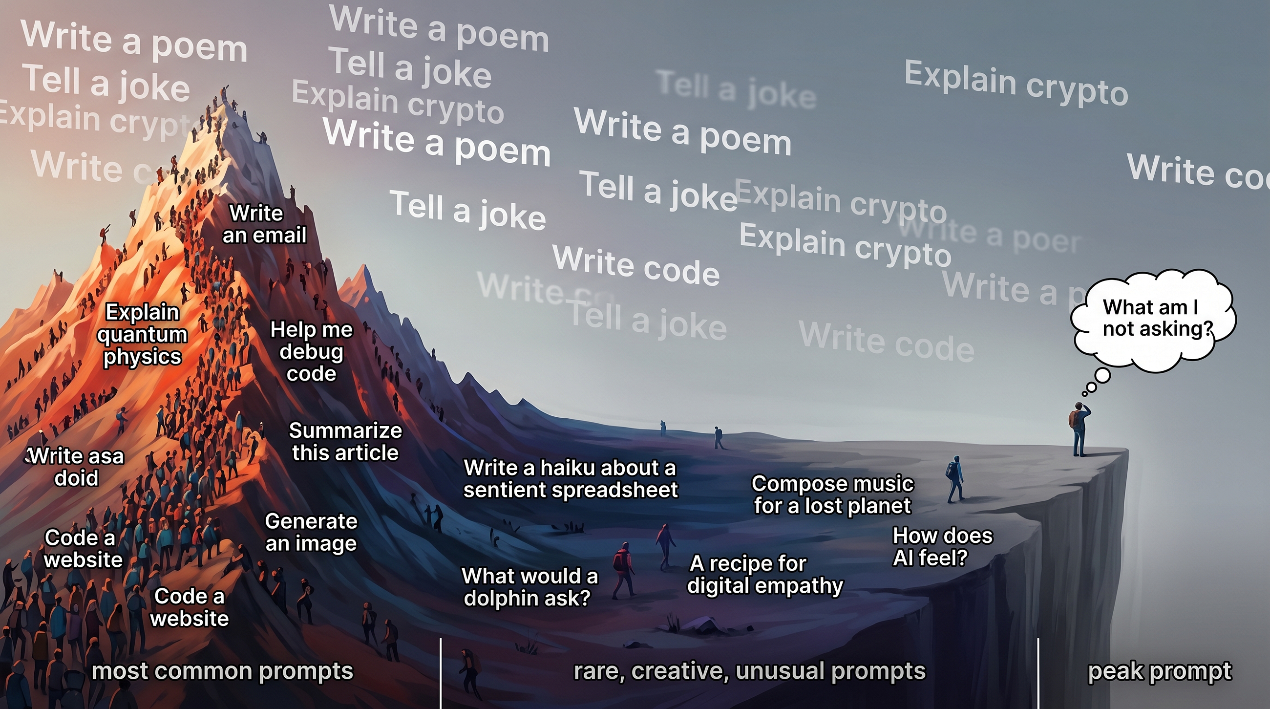 Peak Prompt: Has Human Curiosity Already Maxed Out What We Ask AI?