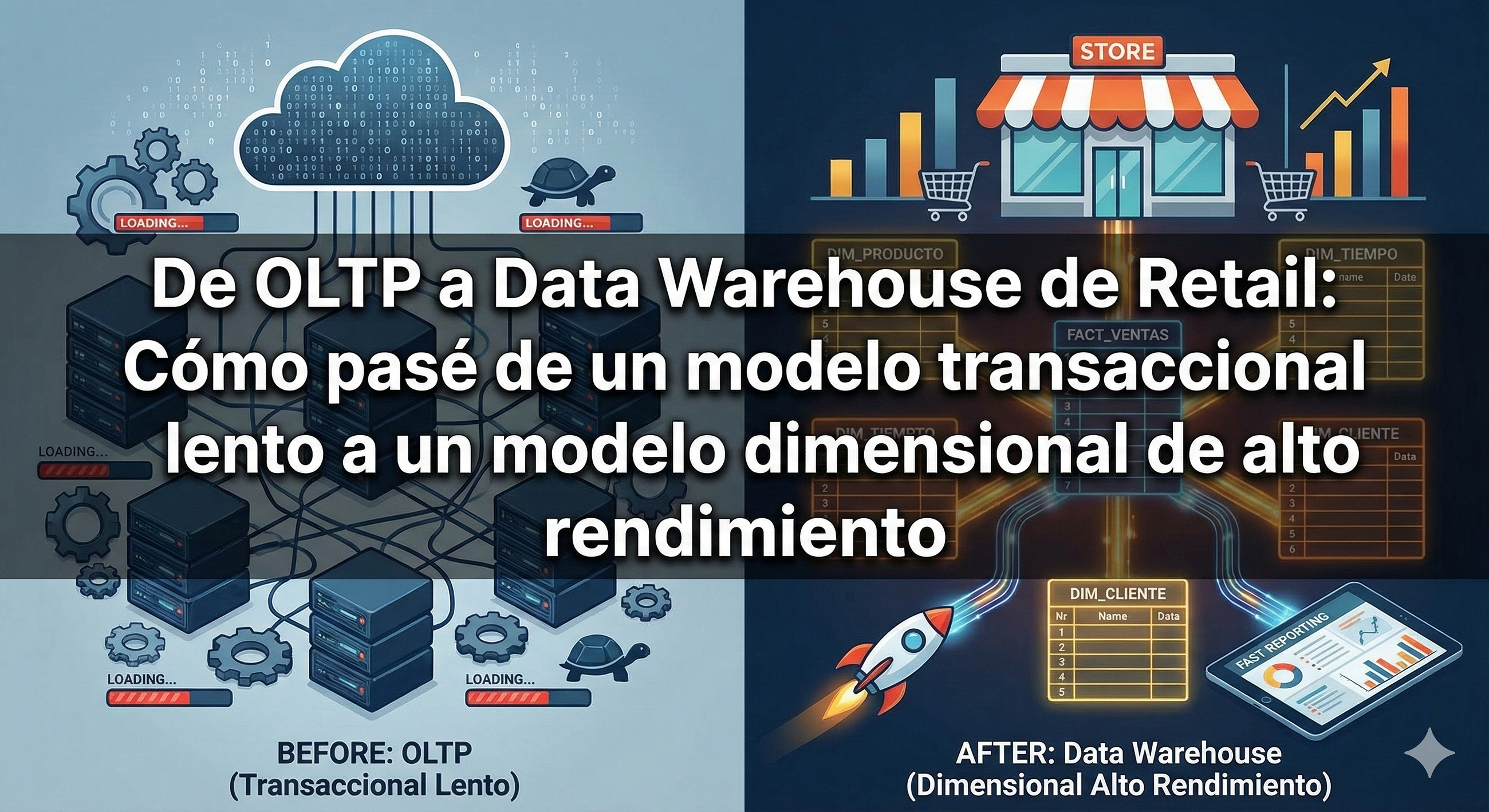 De OLTP a Data Warehouse de Retail: De un modelo transaccional a uno dimensional de alto rendimiento