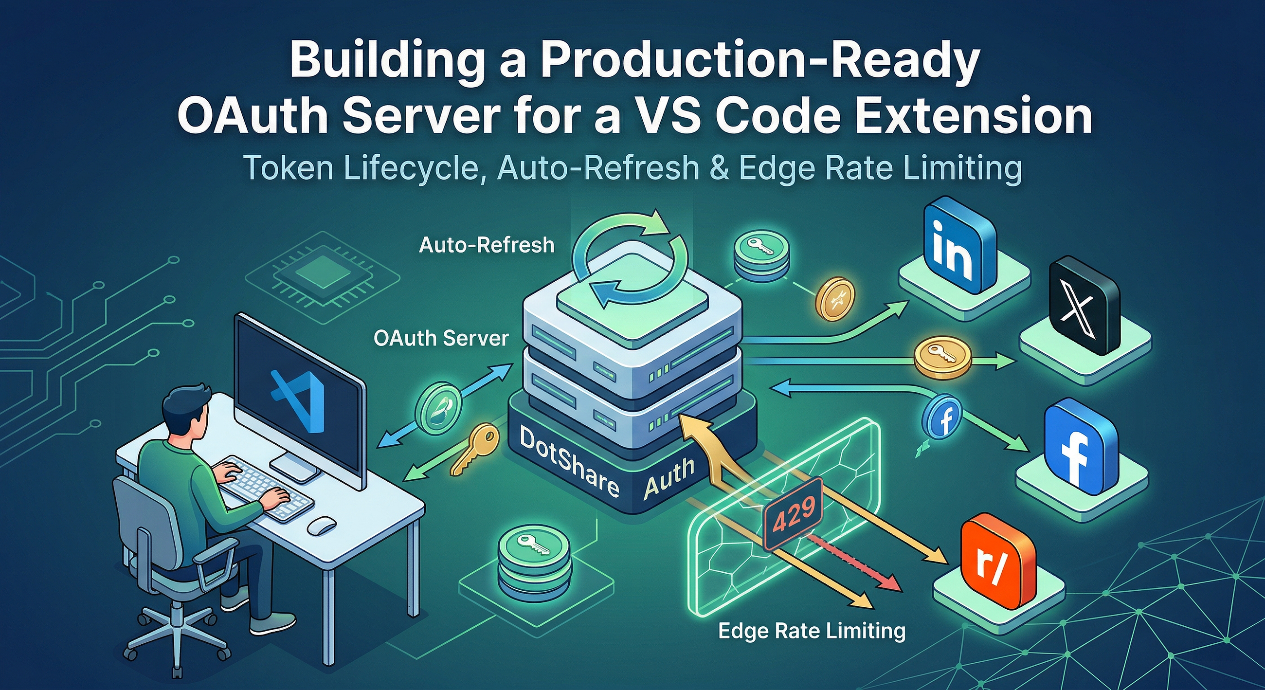 We Built a Stateless OAuth Server for a VS Code Extension — Here’s Everything We Learned