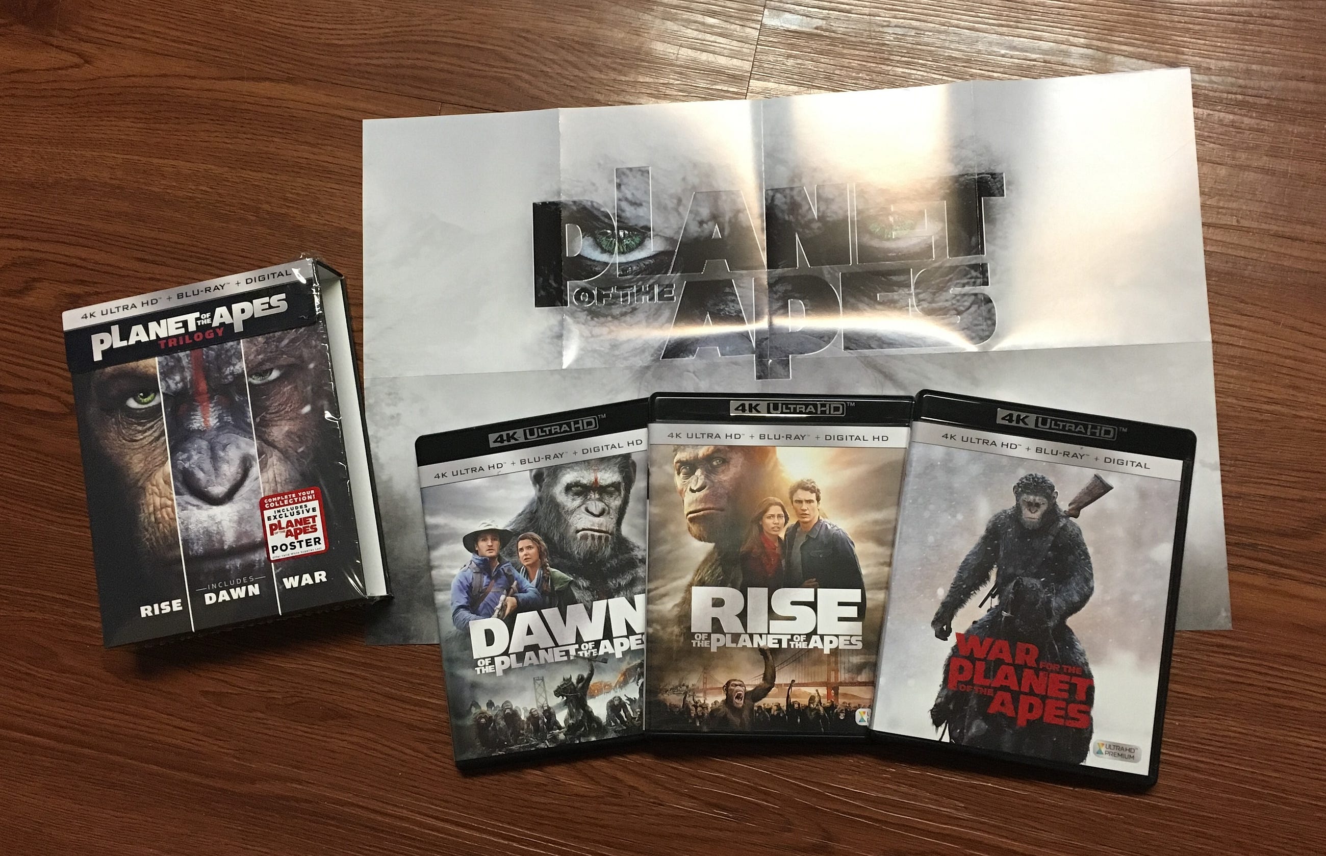 Unboxing Planet Of The Apes Trilogy 4k Uhd Blu Ray Box Set