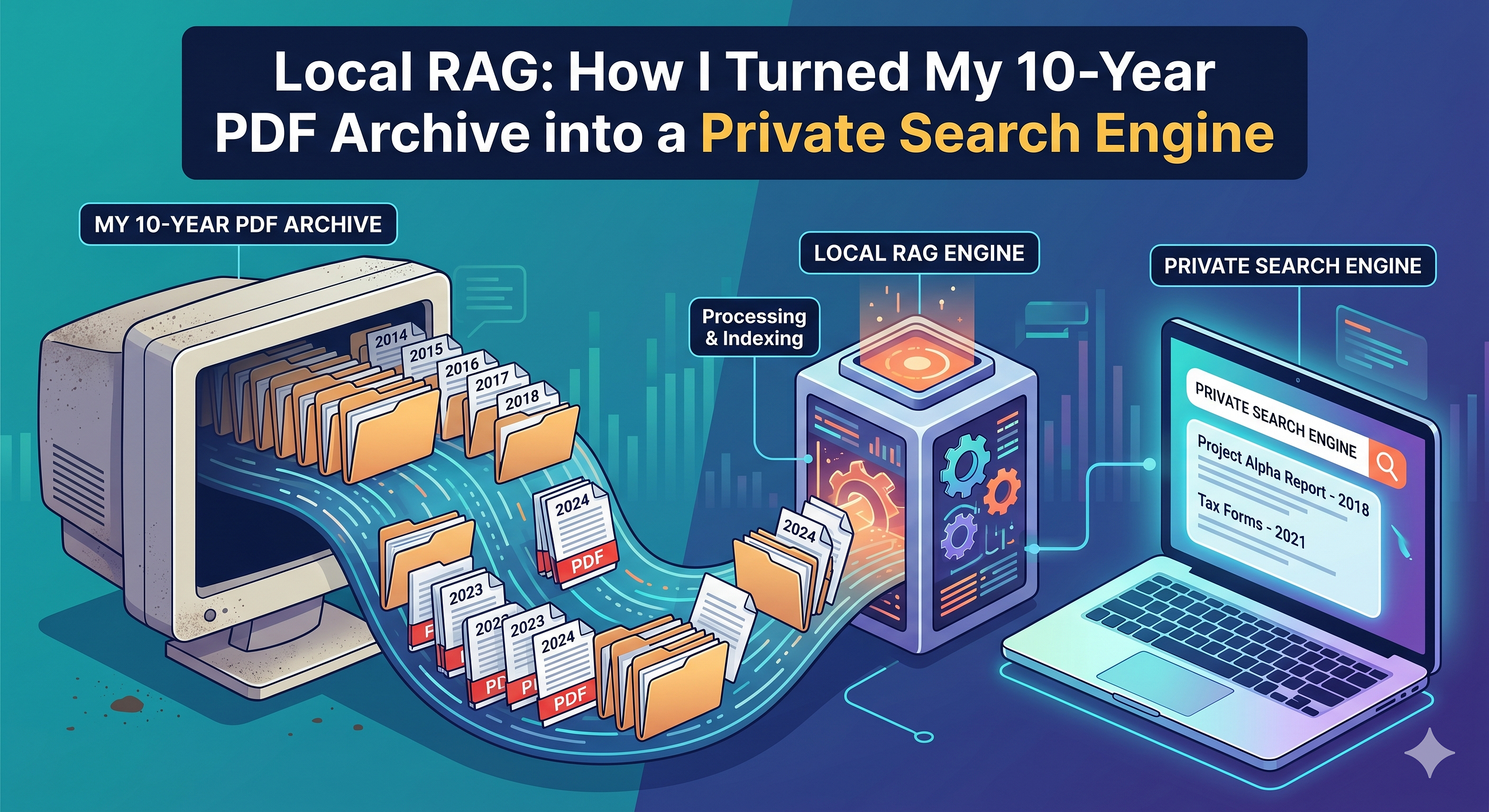 Local RAG: How I Turned My 10-Year PDF Archive into a Private Search Engine