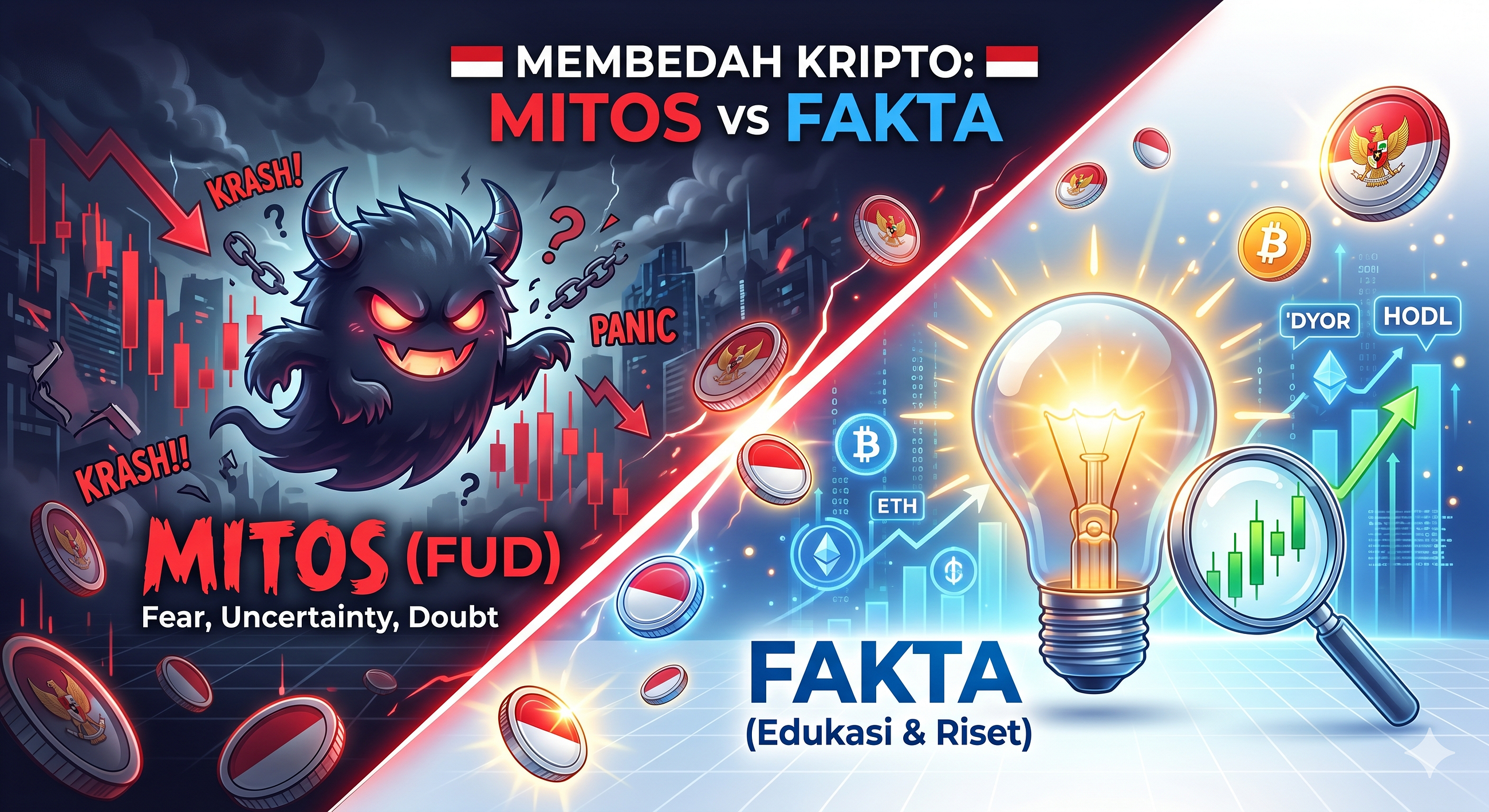Mitos vs Fakta Kripto di Indonesia 2026: Jangan Sampai Salah Langkah!