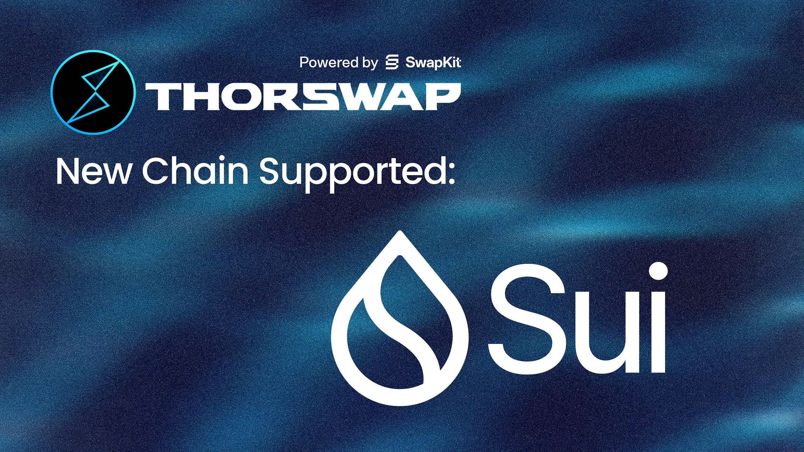 Sui arrives on THORSwap: Cross-chain liquidity shall Move.
