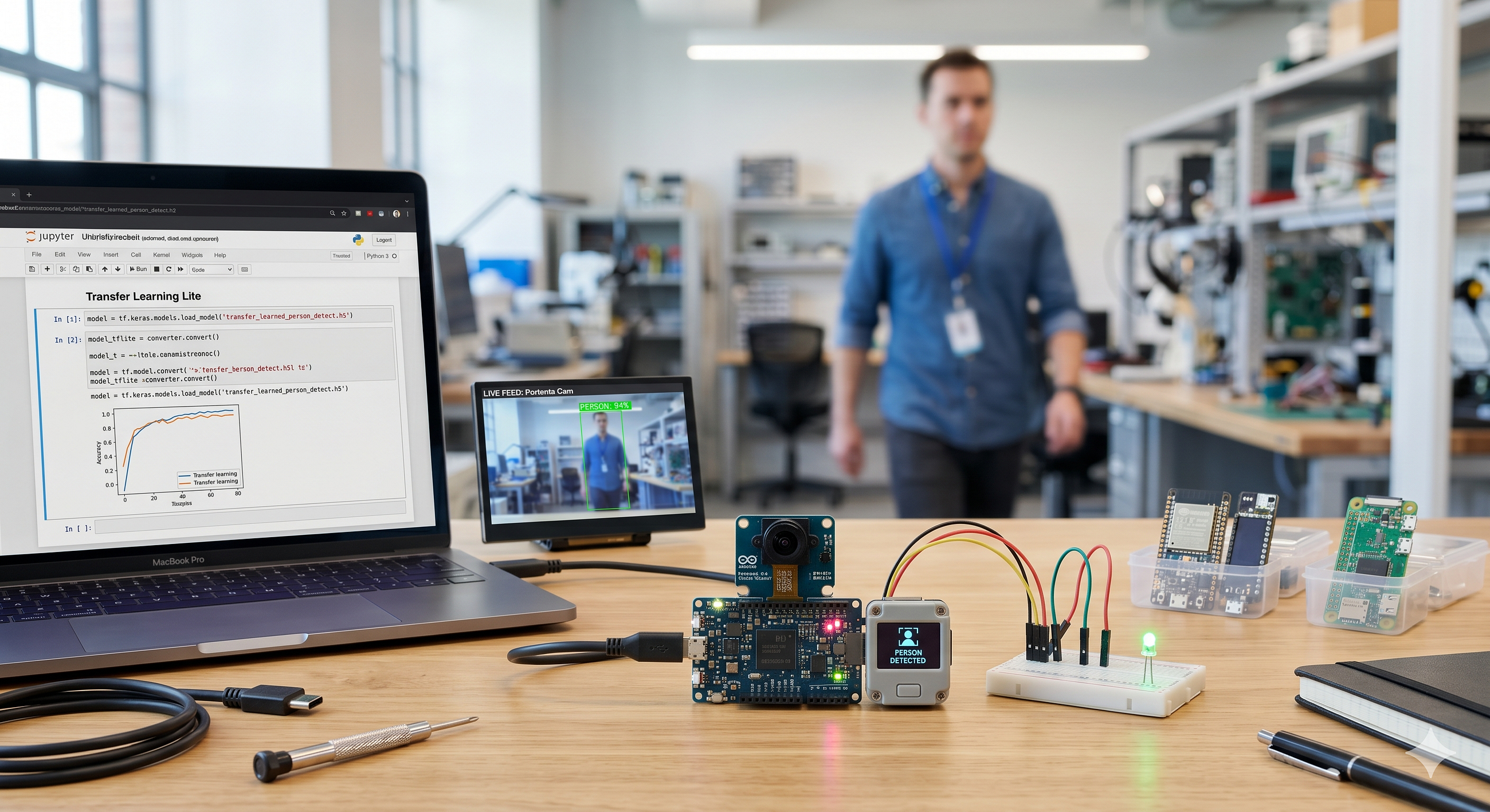 Transfer Learning + TinyML: Building AI-Powered Person Detection on IoT Devices