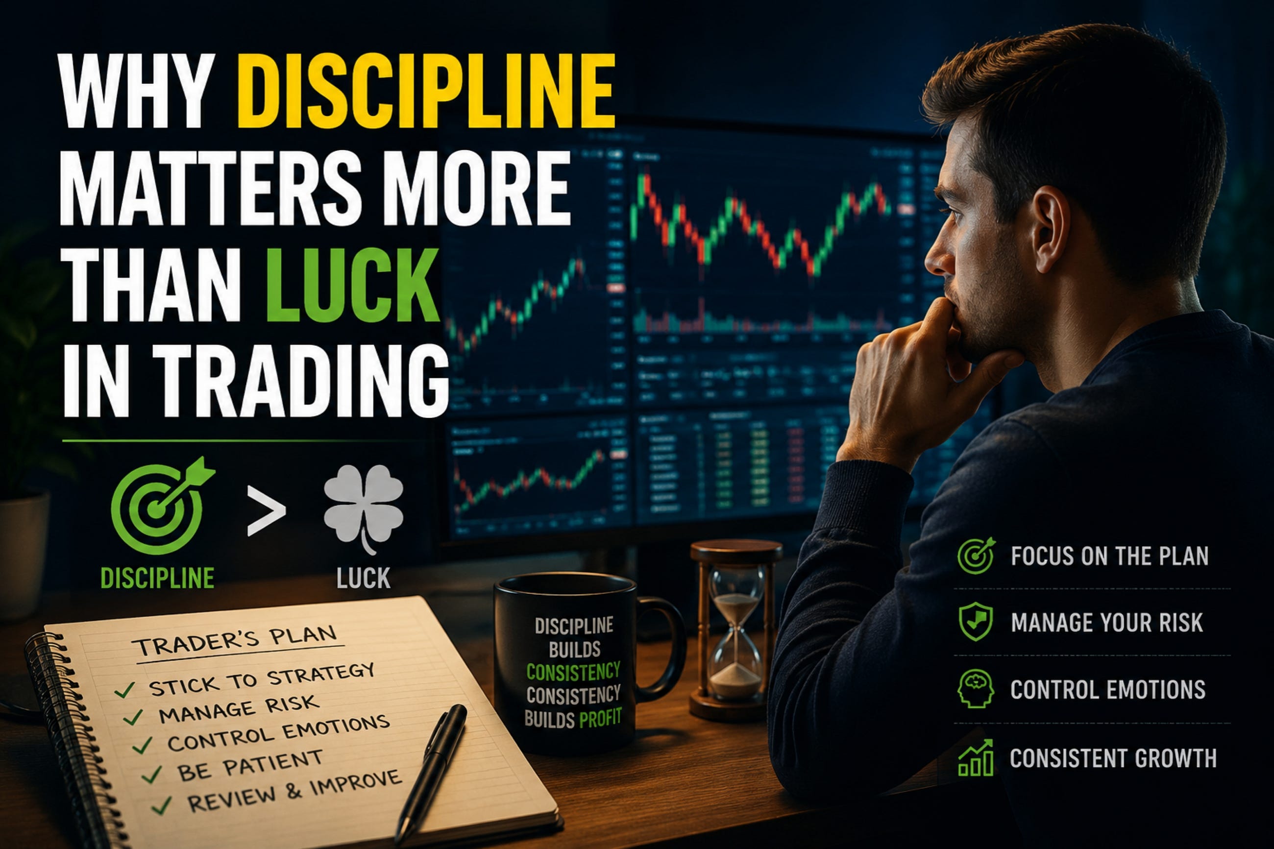 Why Discipline Matters More Than Luck in Trading