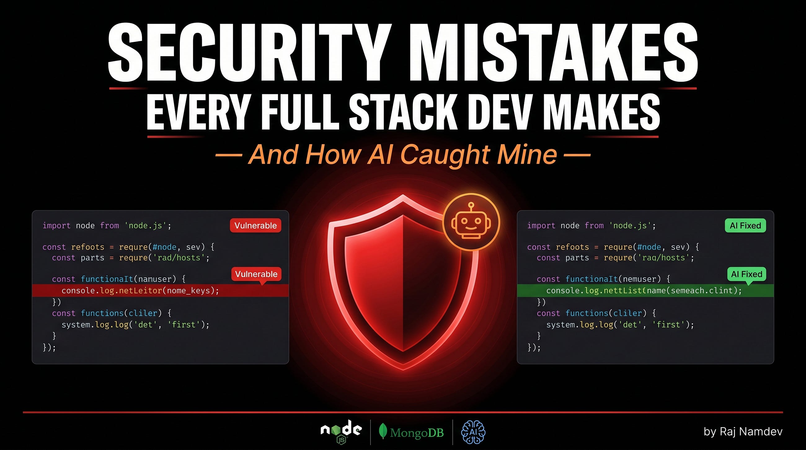 Security Mistakes Every Full Stack Developer Makes (And How AI Caught Mine)