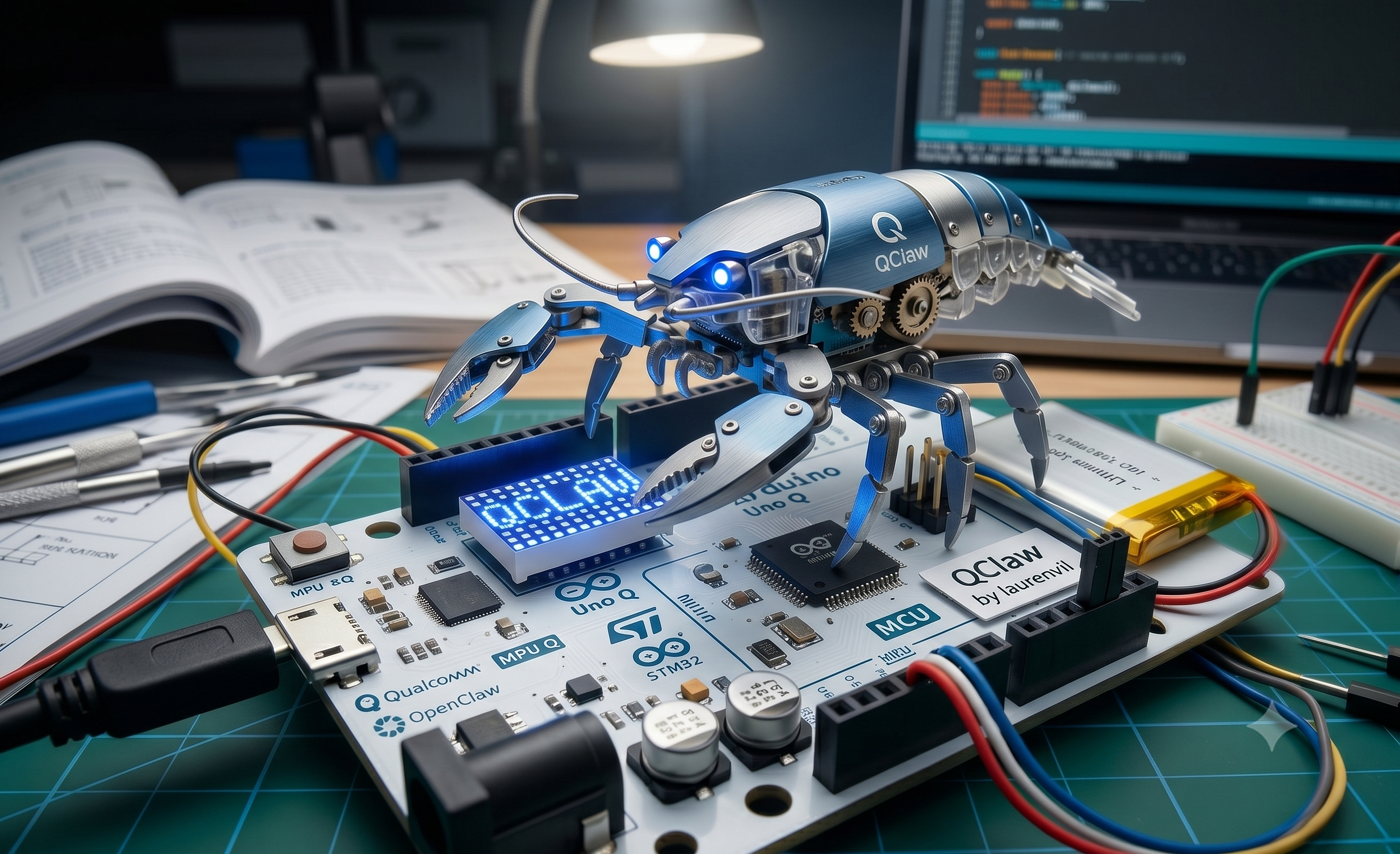 QClaw: A Fully Local Agentic Assistant on the Arduino Uno Q