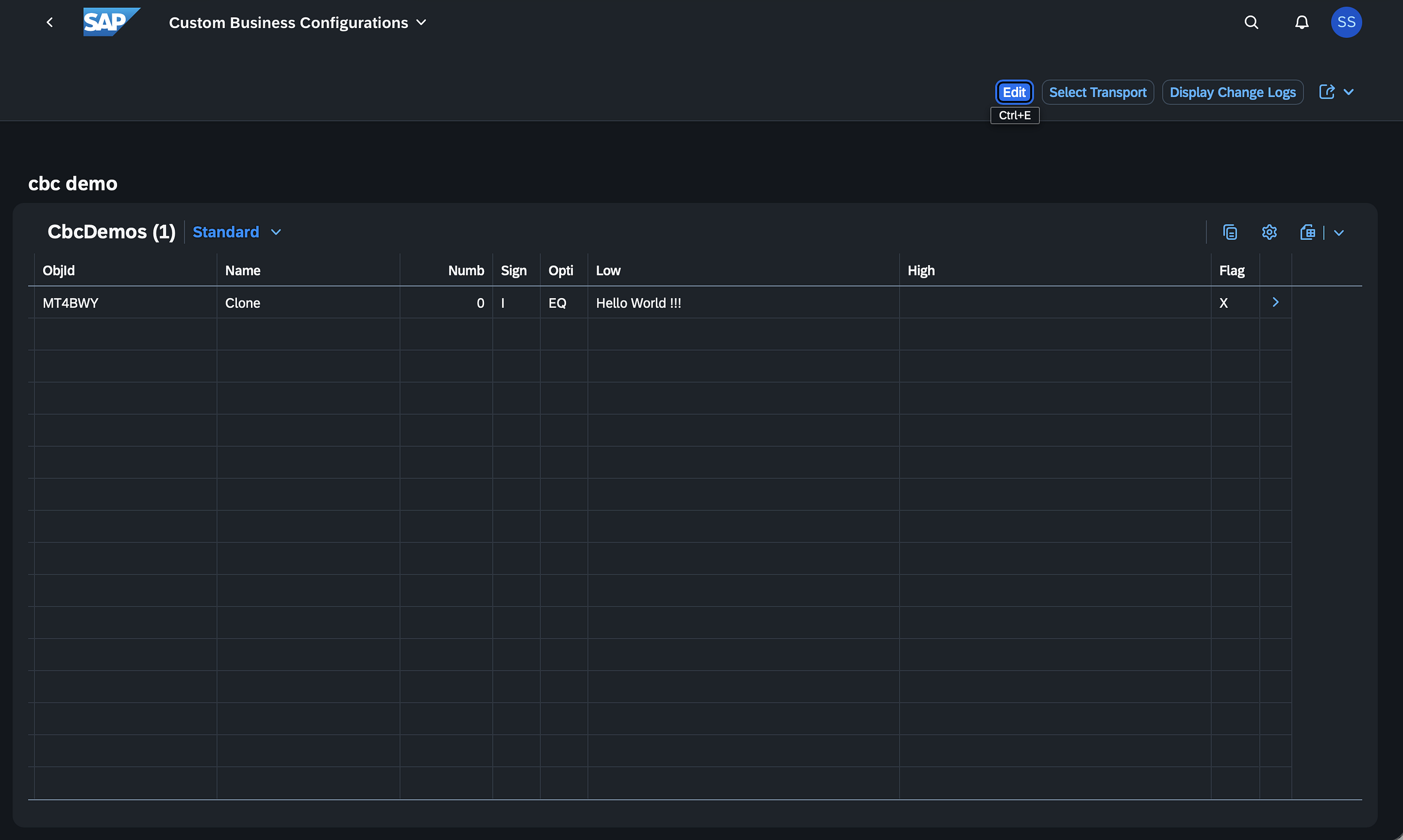 SAP RAP : Implementing Custom Business Configuration (CBC)