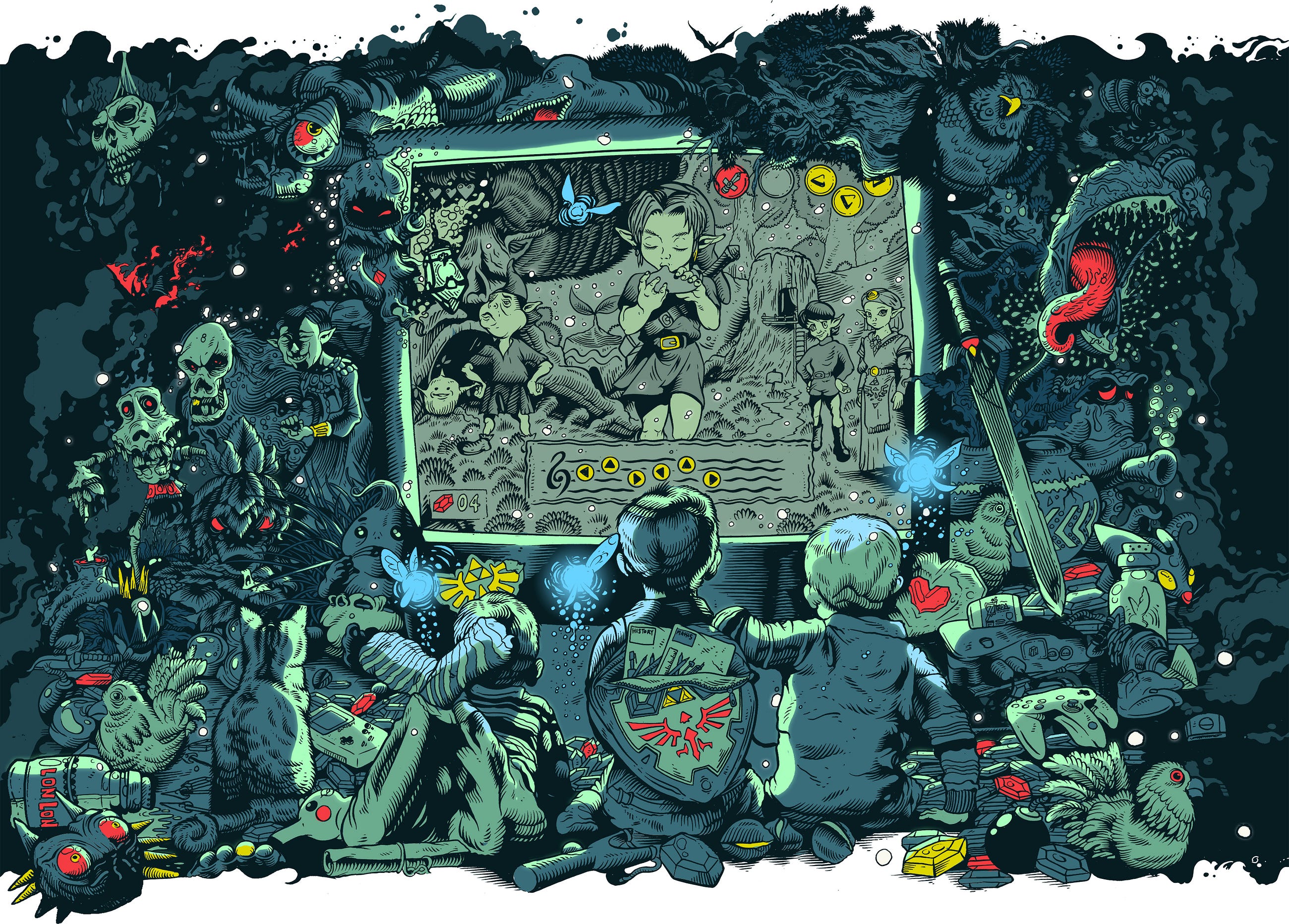 Eight Illustrators Turn Their Favorite Childhood Video Games Into Works