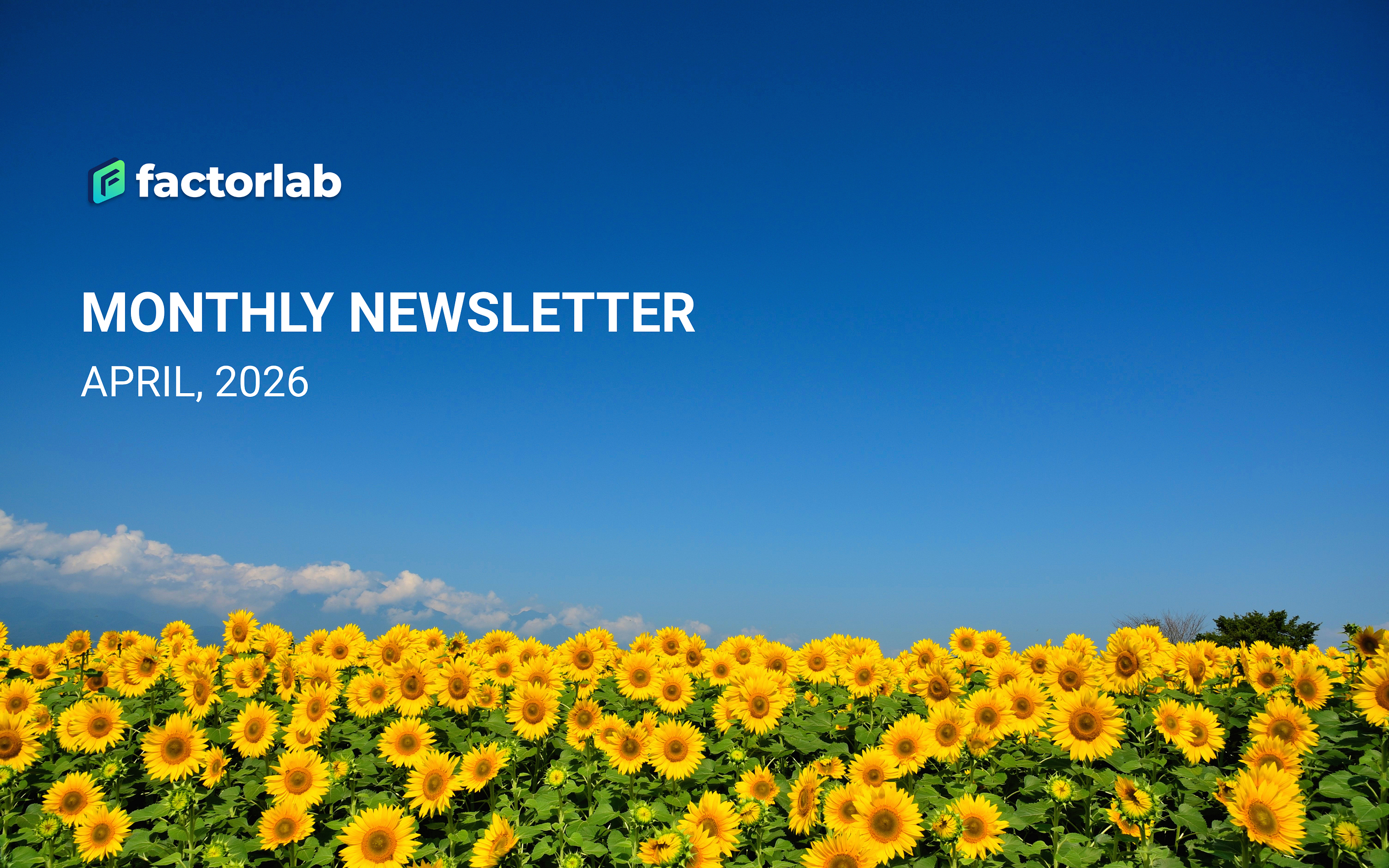 Factorlab Newsletter | April 2026