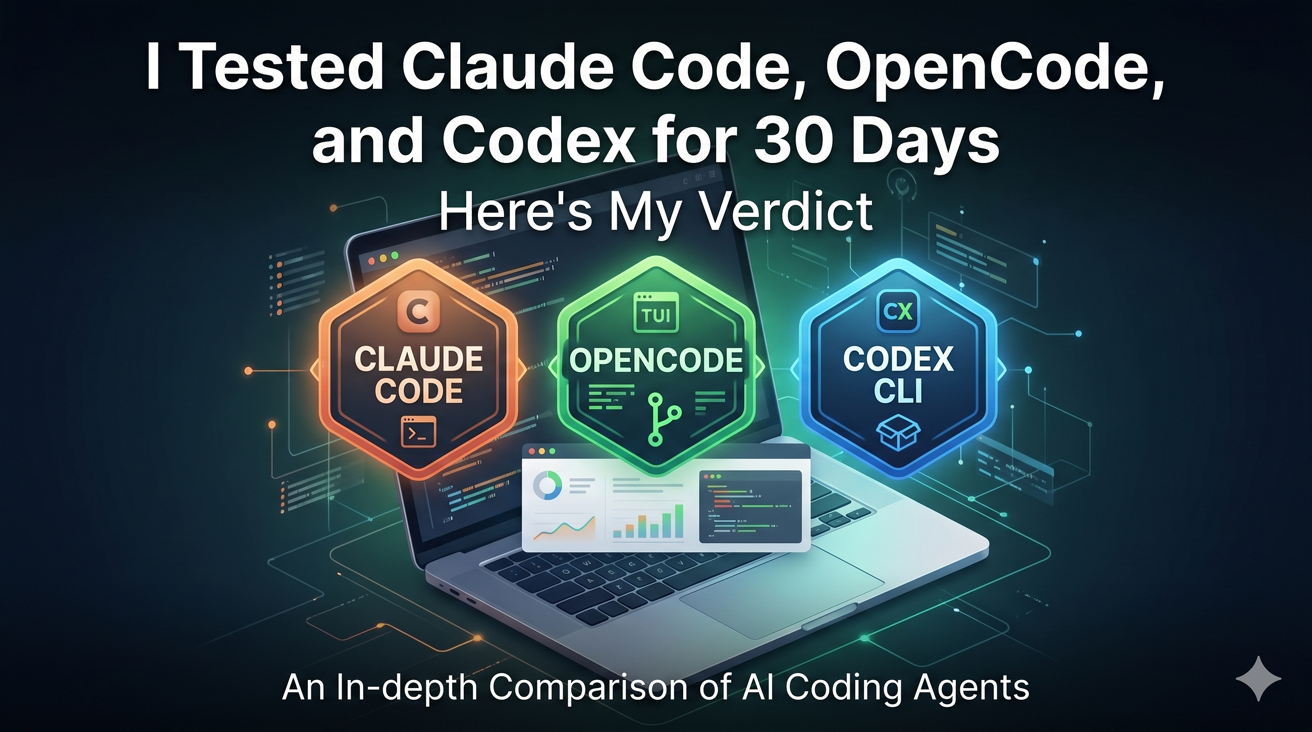 I Tested Claude Code, OpenCode, and Codex for 30 Days — Here’s My Verdict