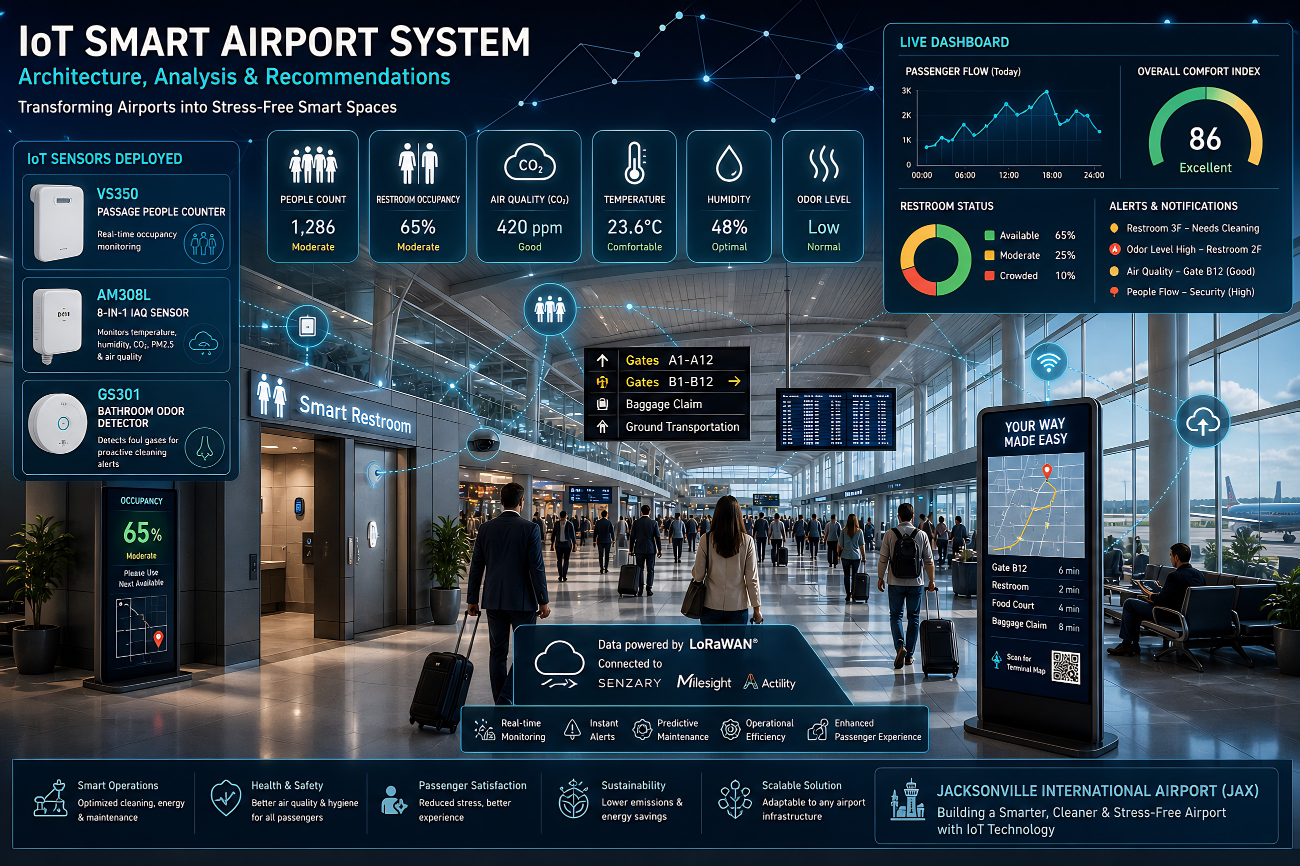 How IoT is Transforming Airports into Stress-Free Smart Spaces: Jacksonville Airport