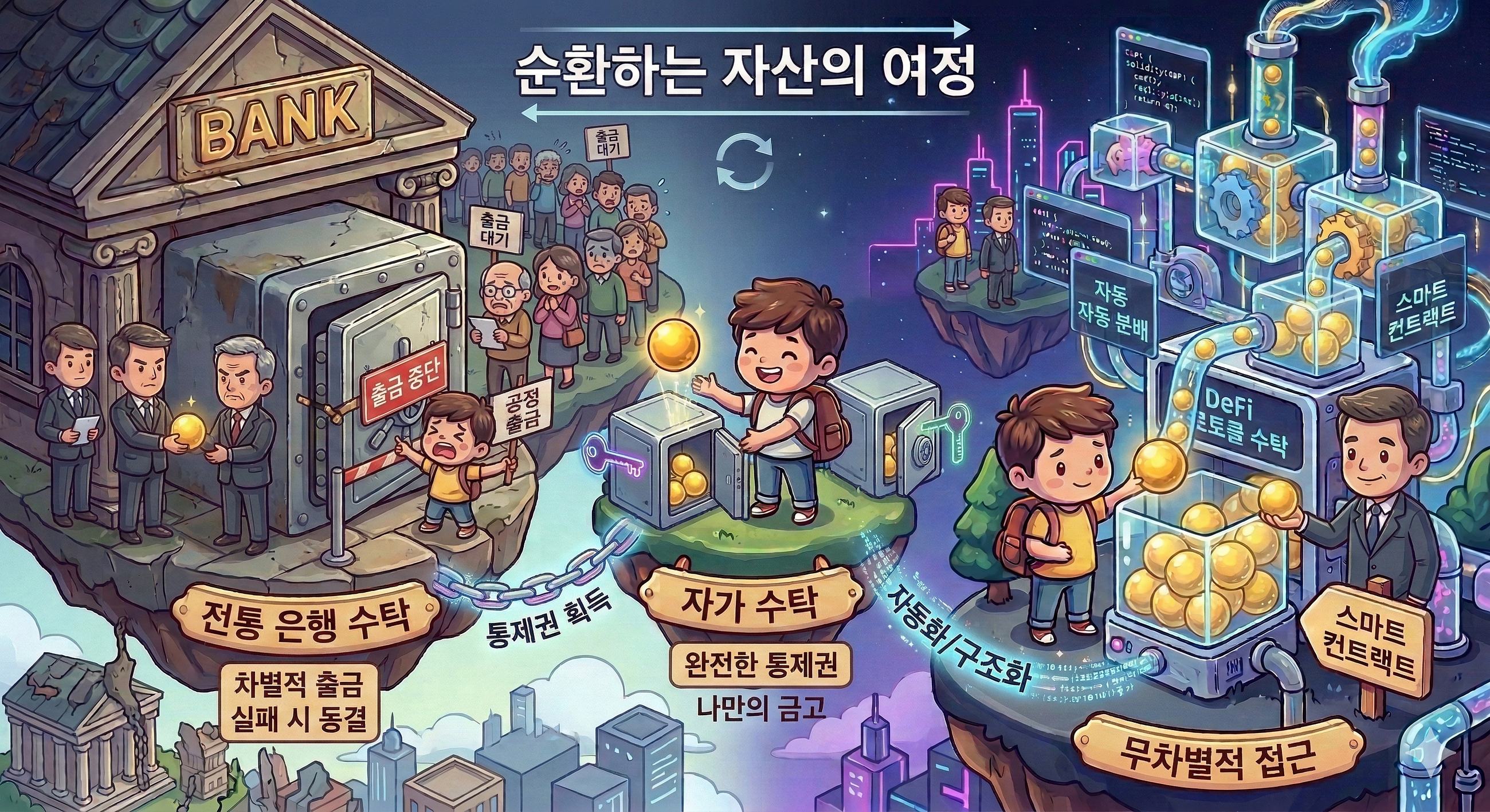 디지털 세상에서 우리는 자산을 소유한 적이 있었을까 (3) — DeFi는 수탁을 없앤 걸까, 아니면 단지 형태만 바꾼 걸까?