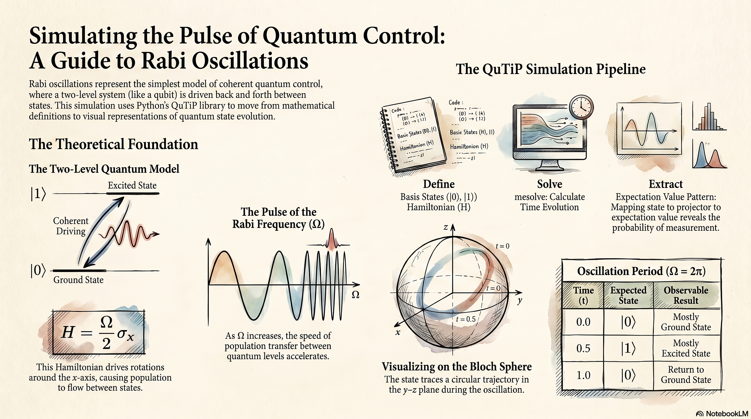 QuTiP 2— Rabi Oscillations in Python with QuTiP