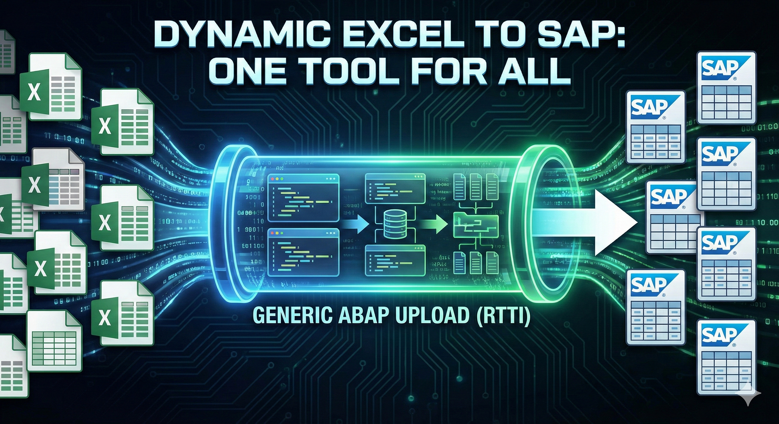 ABAP’ta Tek Metotla Her Excel’i Yükleyin: Generic Excel Upload ve Dynamic Hook Yapısı
