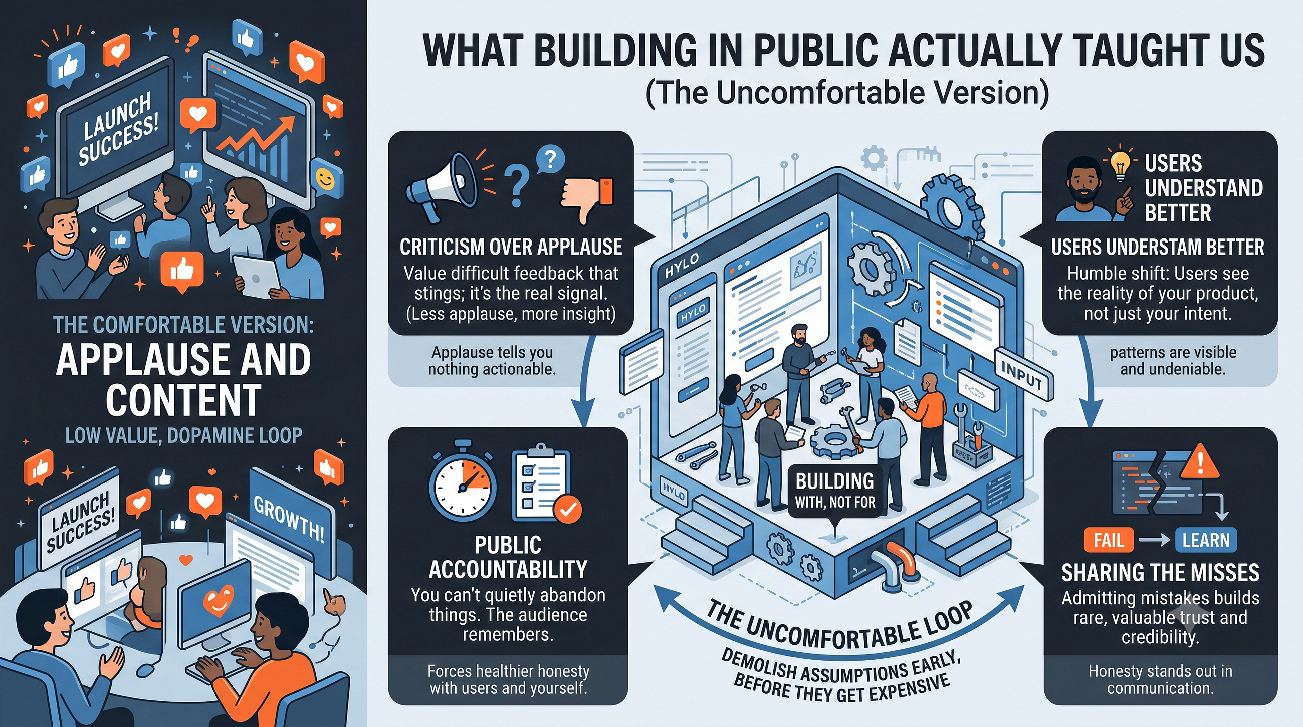 What Building in Public Actually Taught Us (The Uncomfortable Version)