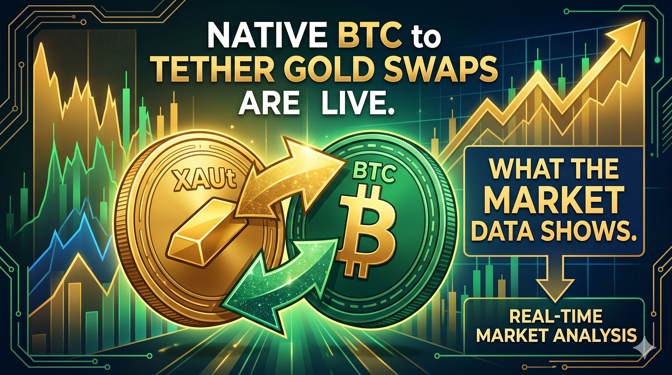 Native BTC to Tether Gold Swaps Are Live. Here Is What the Market Data Actually Shows.