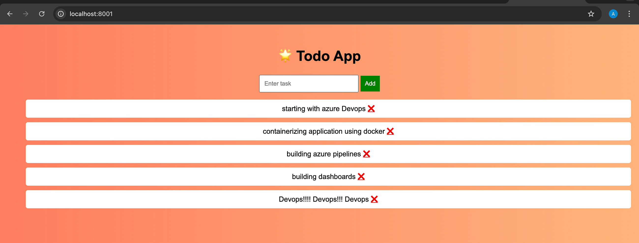 Building an End-to-End CI/CD Pipeline using Azure DevOps and Docker
