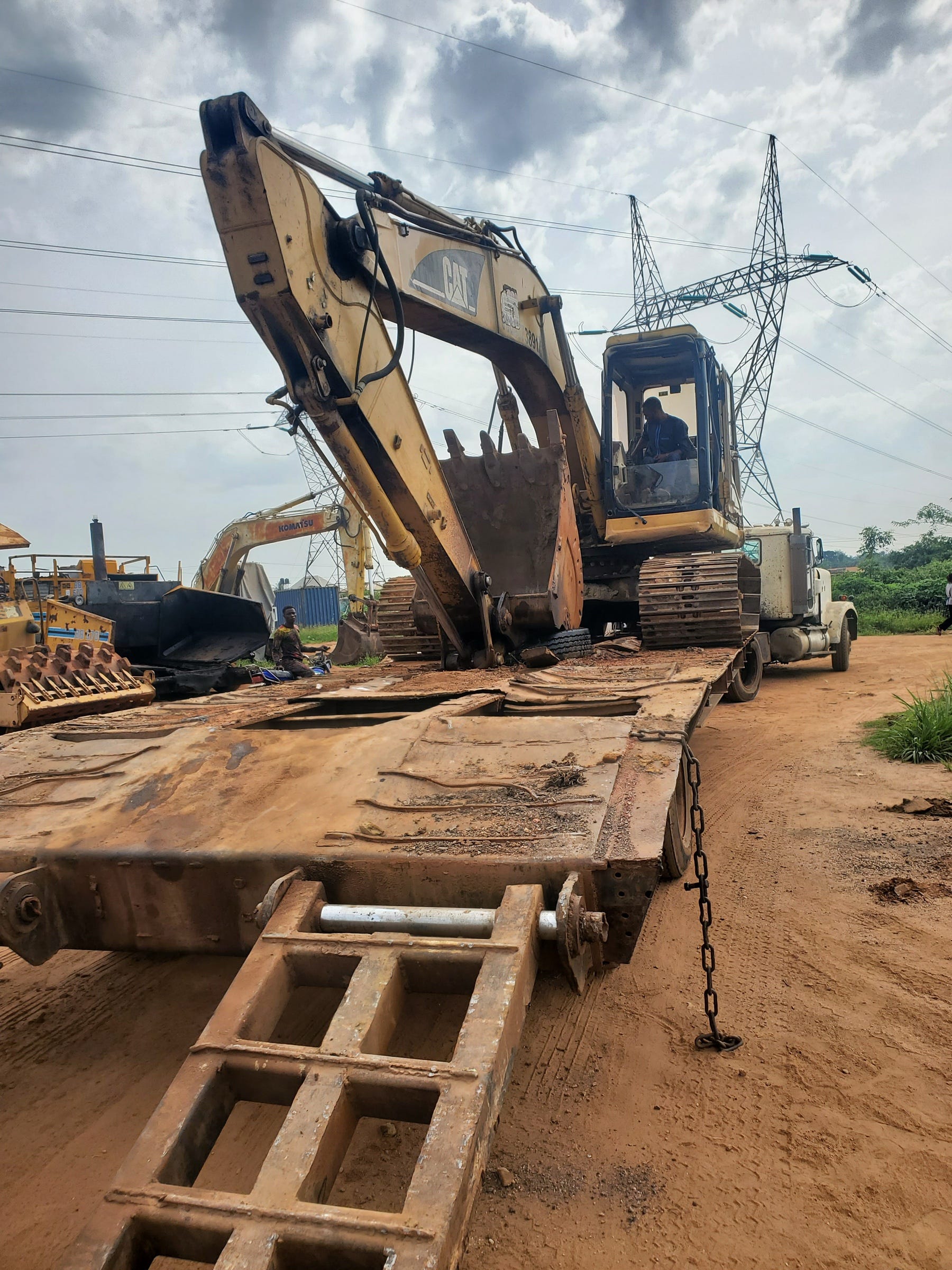 No shortcuts, just hard work and heavy equipment. ️