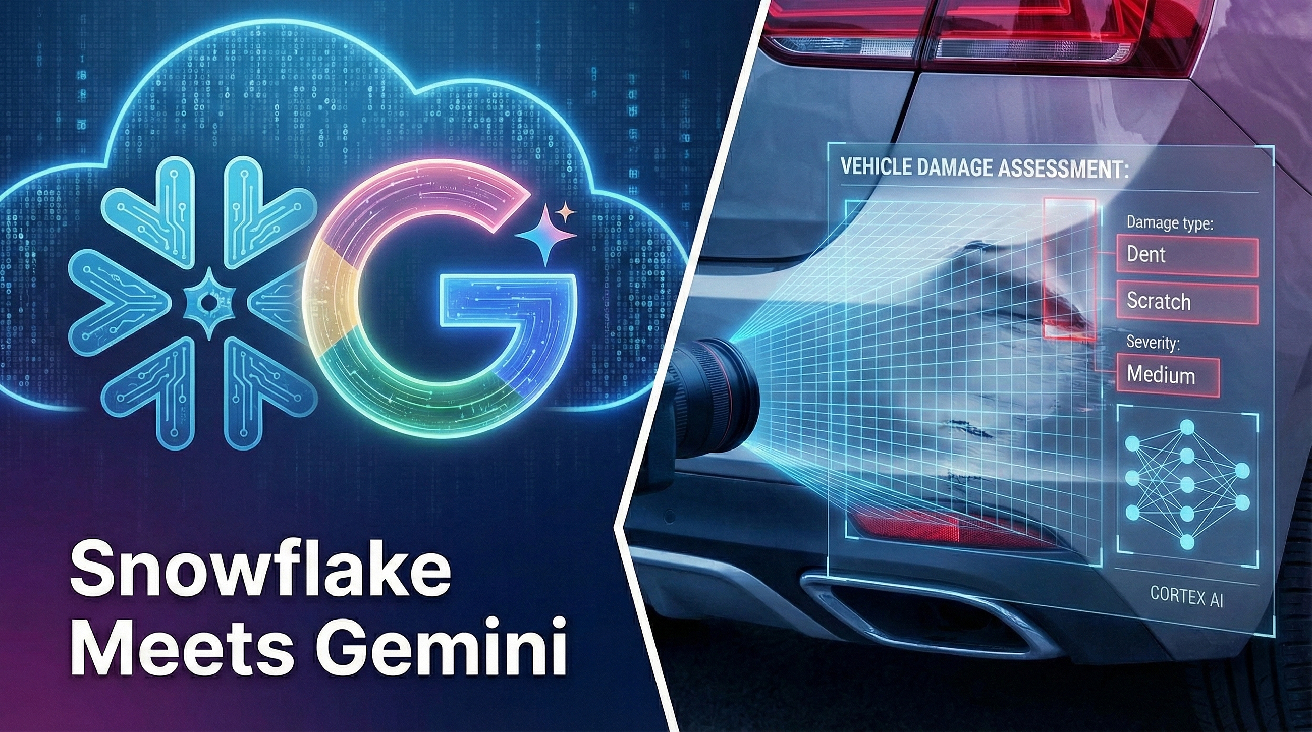 Snowflake Meets Gemini: Automated Visual Vehicle Damage Assessment with Cortex AI