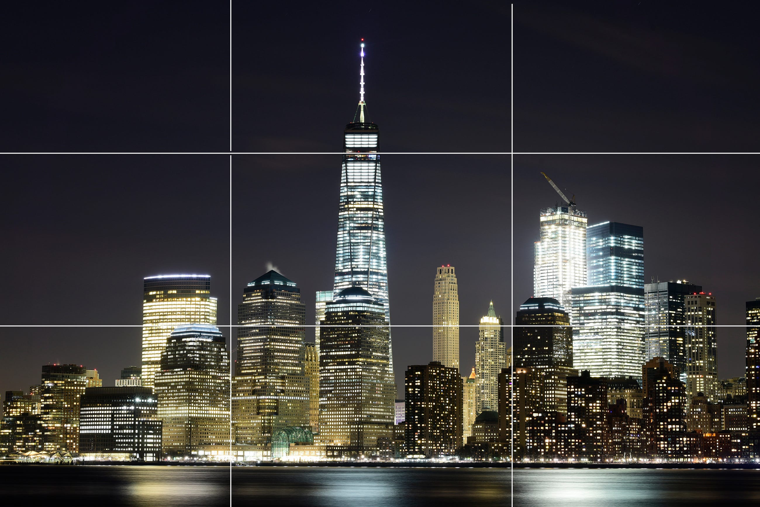 one world trade center freedom tower - how to create an instagram puzzle feed grid free template