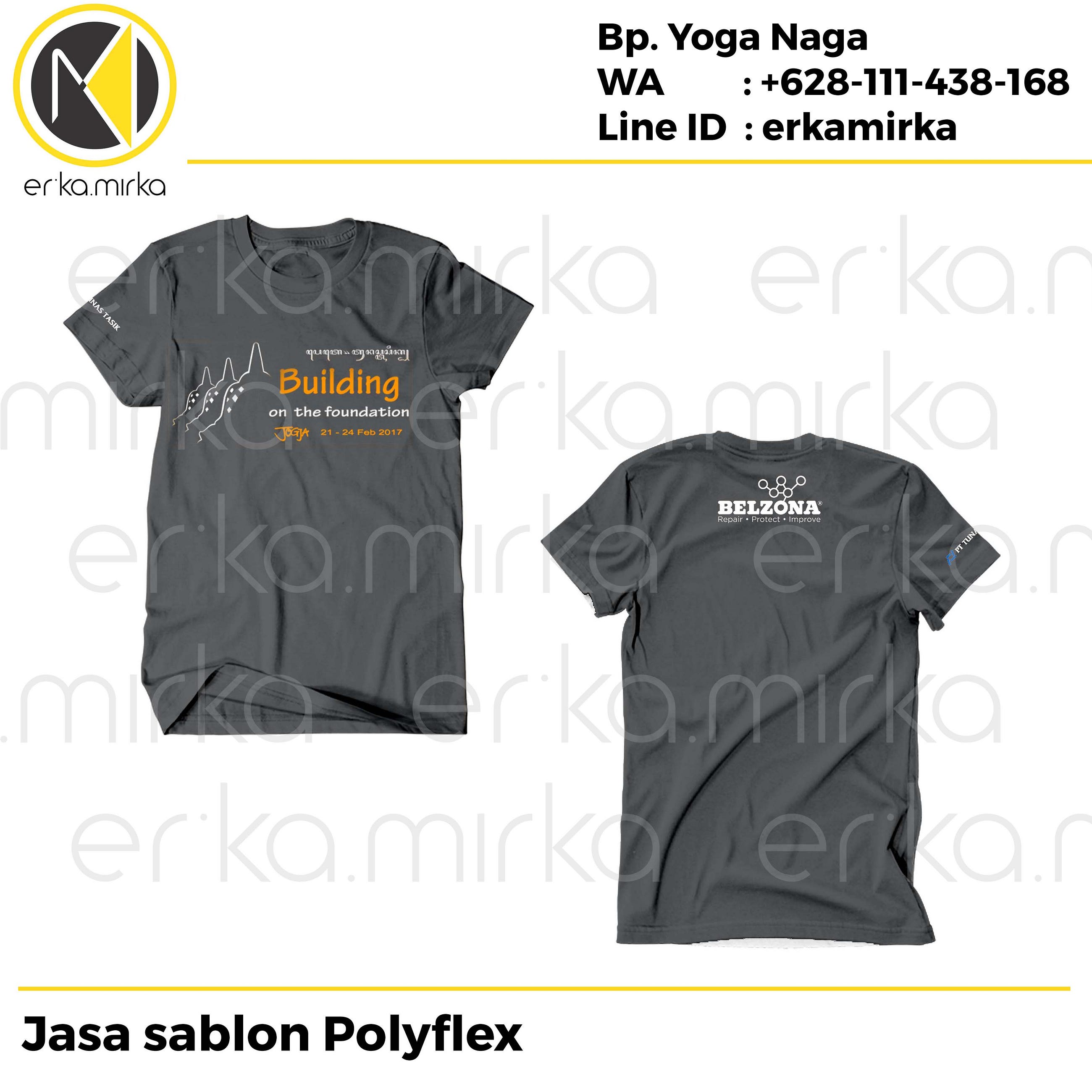 Jasa Sablon Baju Polyflex Kabupaten Lampung Utara 628111438168