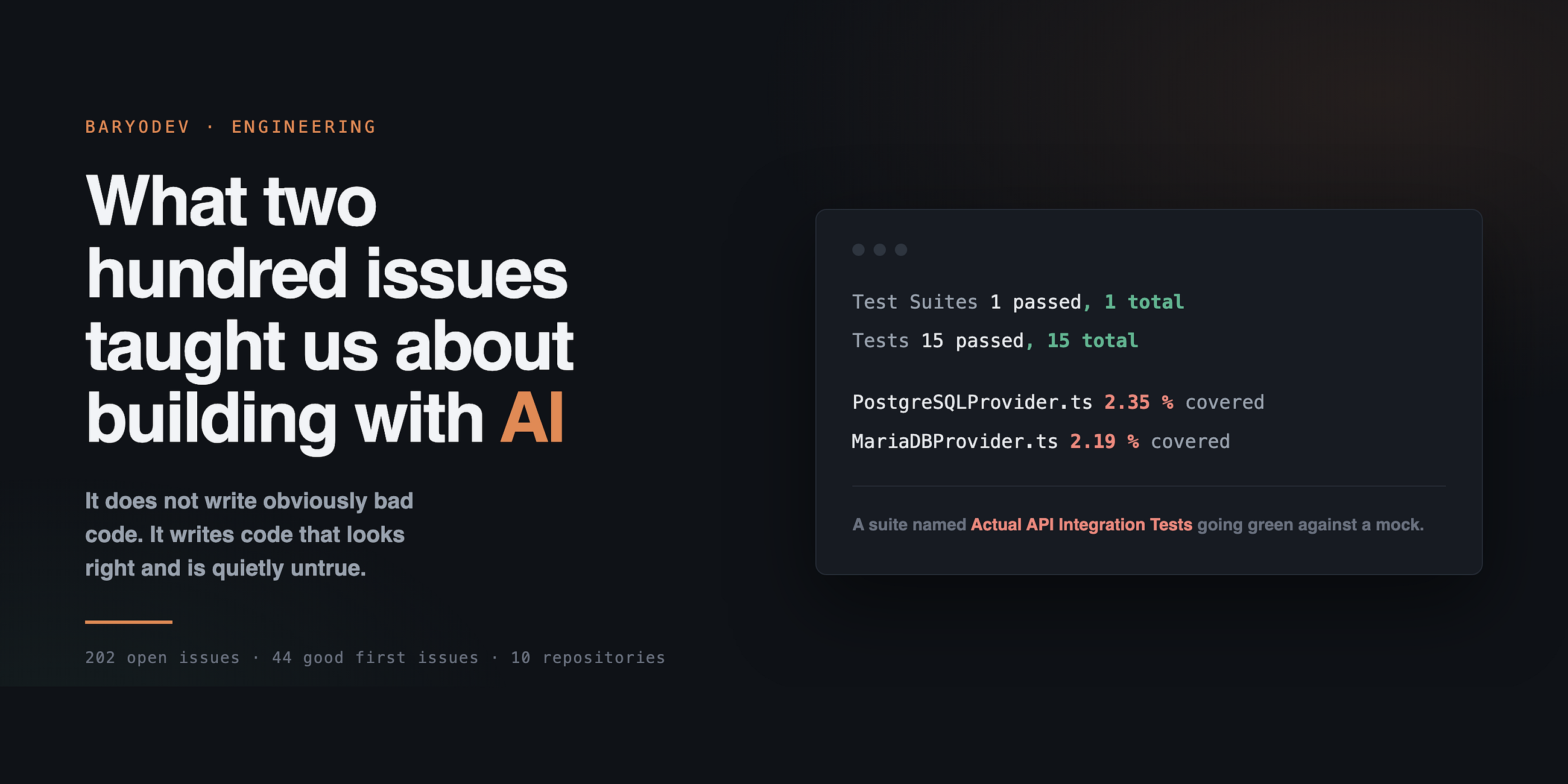 What Two Hundred Issues Taught Us About Building With AI