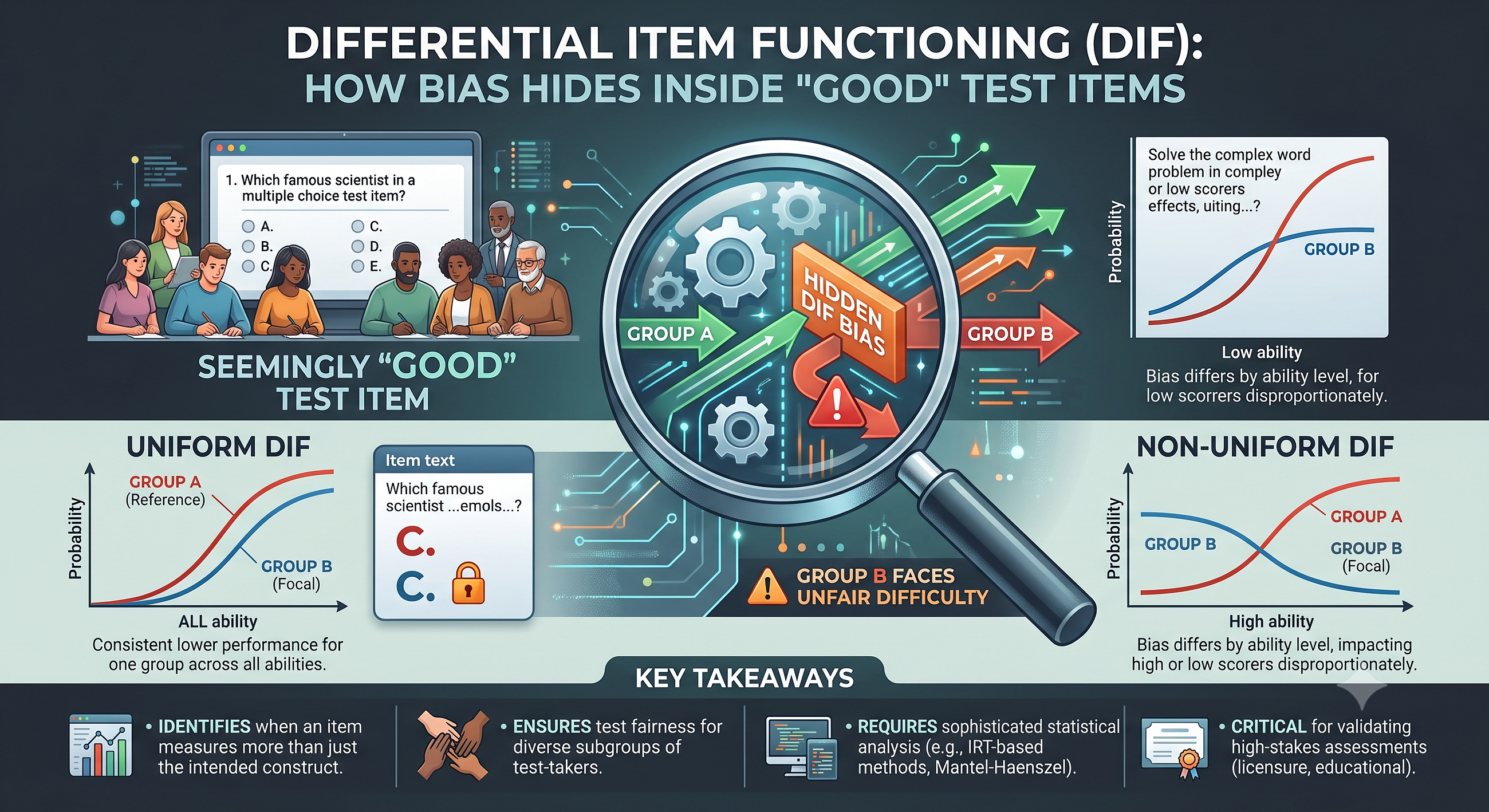 Differential Item Functioning (DIF): How Bias Hides Inside “Good” Test Items