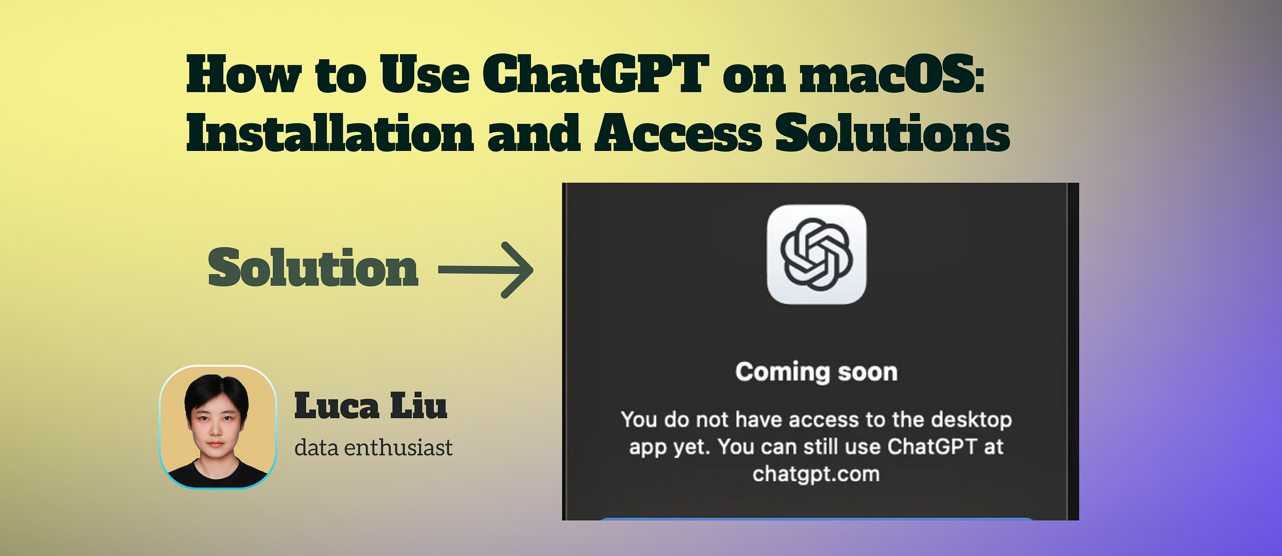 How to Use ChatGPT on macOS: Installation and Access Solutions