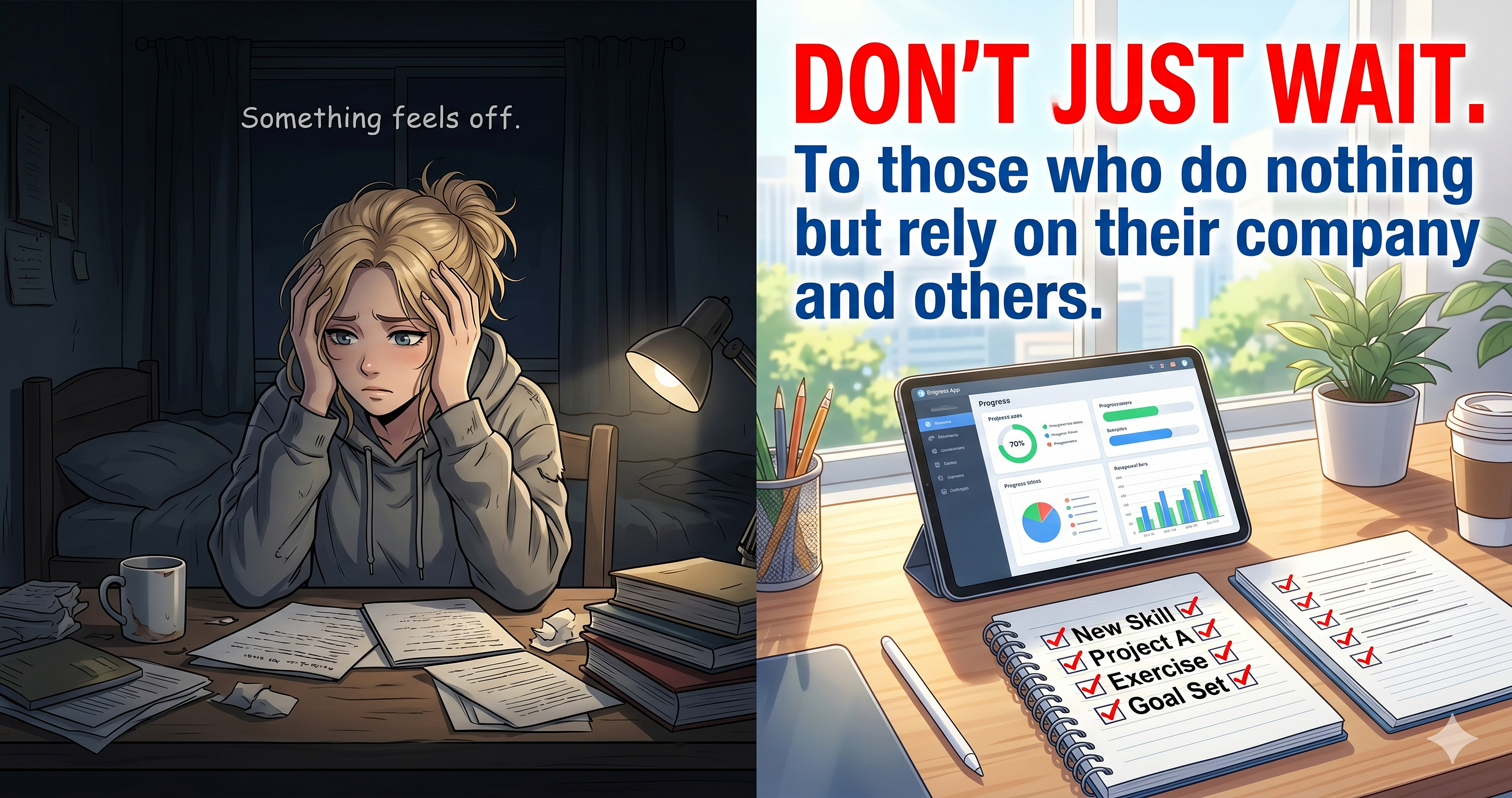 To those who do nothing but rely on their company and others.