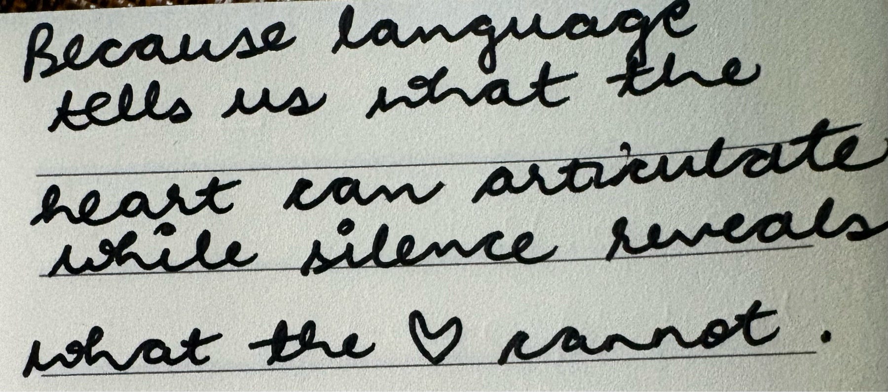 What can silence express that language cannot?