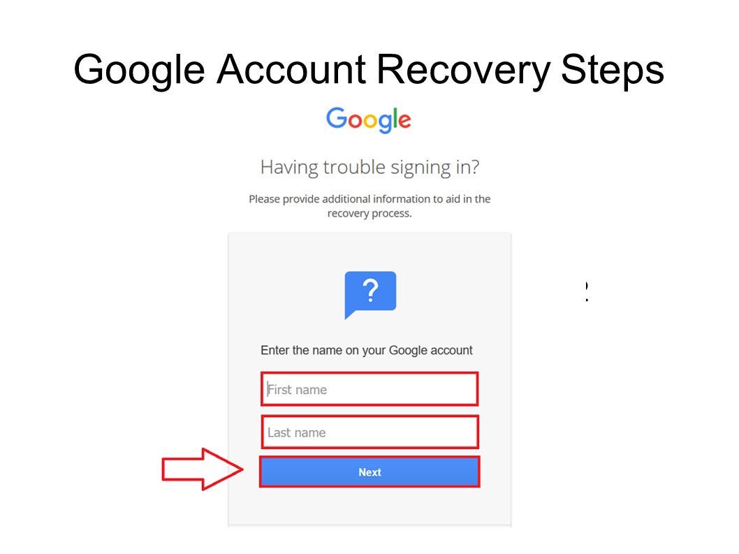 need to reset password on gmail account
