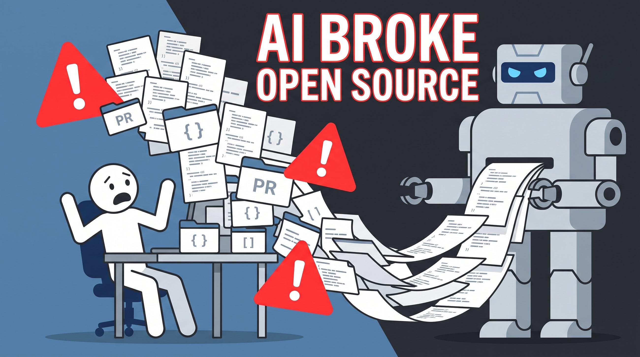 AI Isn’t Breaking Open Source by Writing Bad Code — It’s Breaking It by Writing Too Much